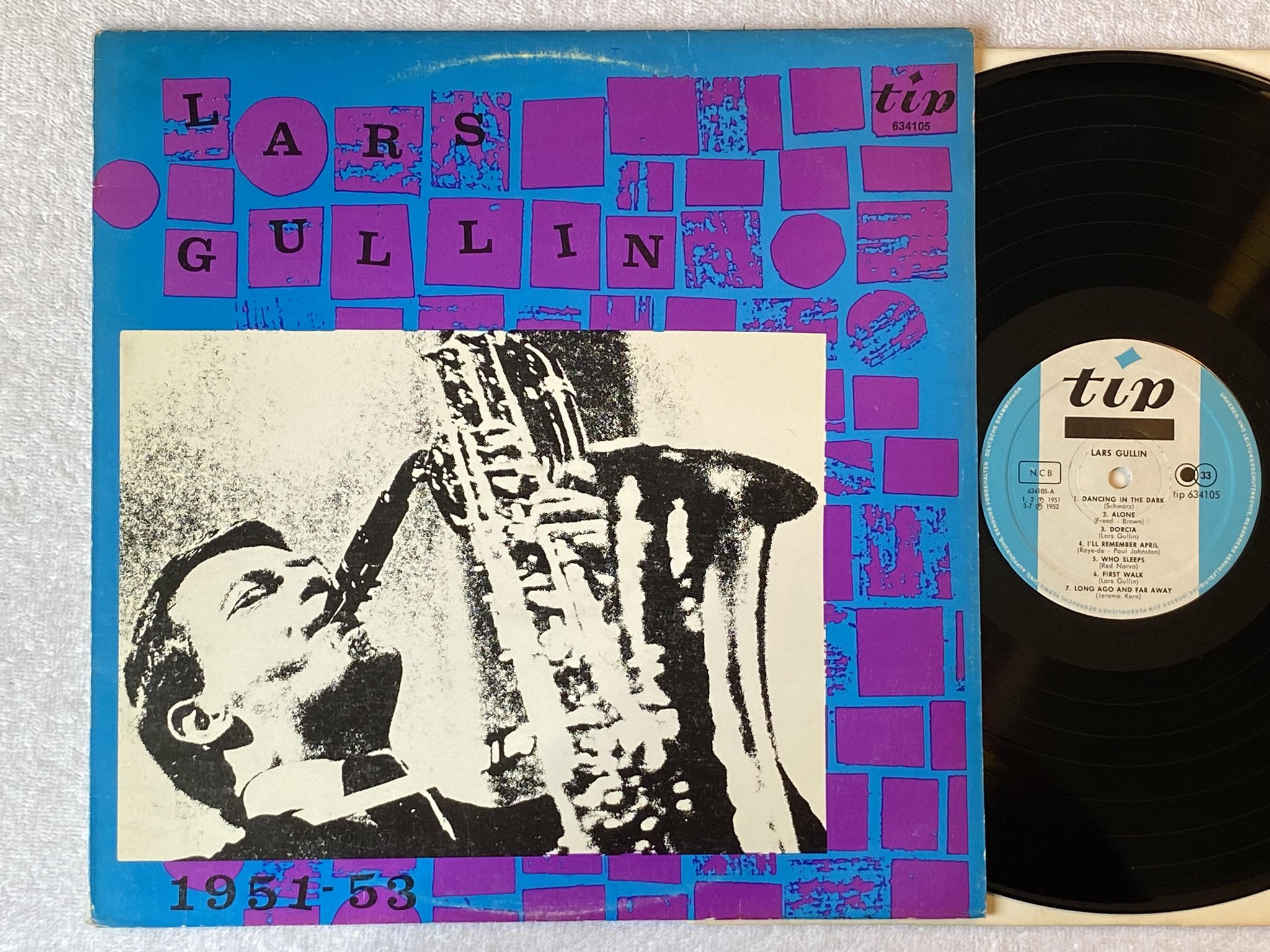 Omslagsbild för skivan LARS GULLIN 1951-53 LP Swe TIP Tip 634105