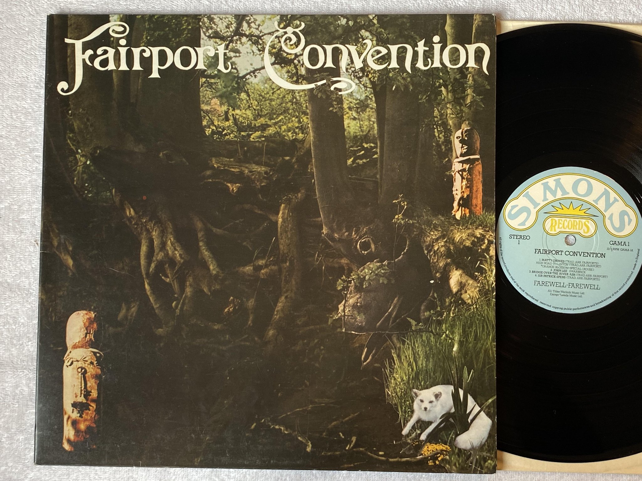 Omslagsbild för skivan FAIRPORT CONVENTION farewell-farewell LP UK simons gama 1