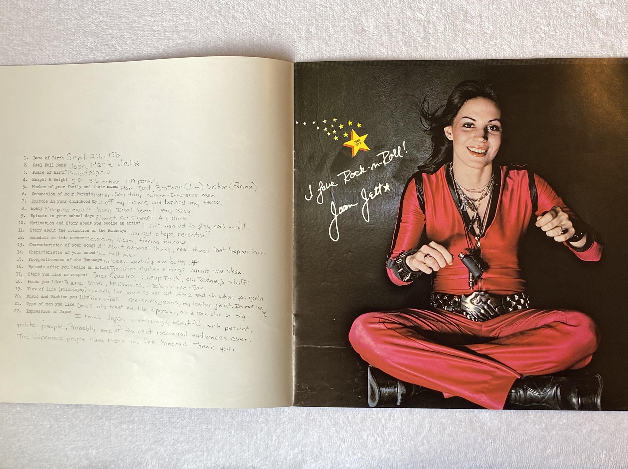 Omslagsbild för skivan THE RUNAWAYS live in Japan LP -77 Hol MERCURY 6338 833