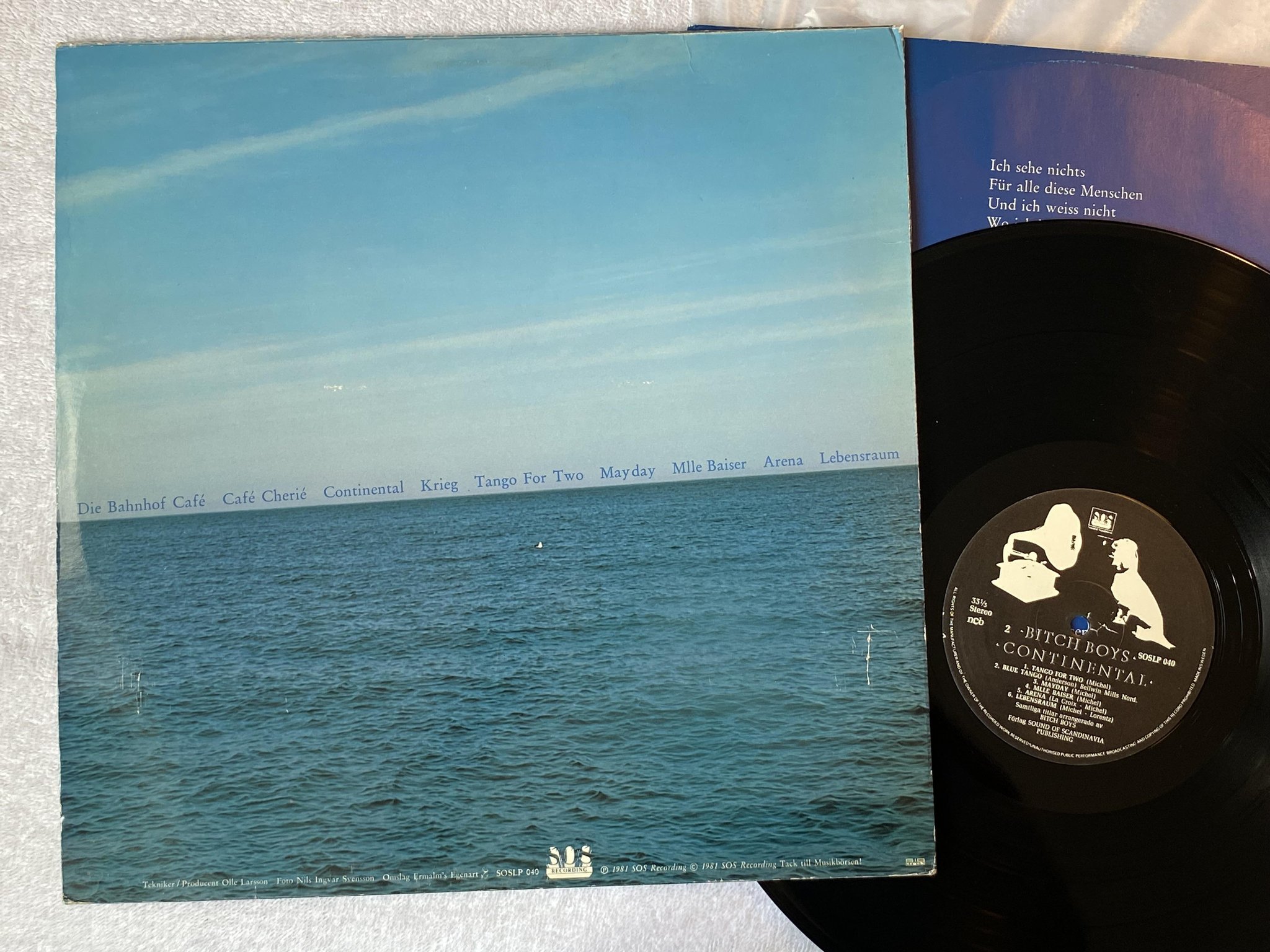 Omslagsbild för skivan BITCH BOYS continental LP -81 SOUND OF SCANDINAVIA SOSLP 040