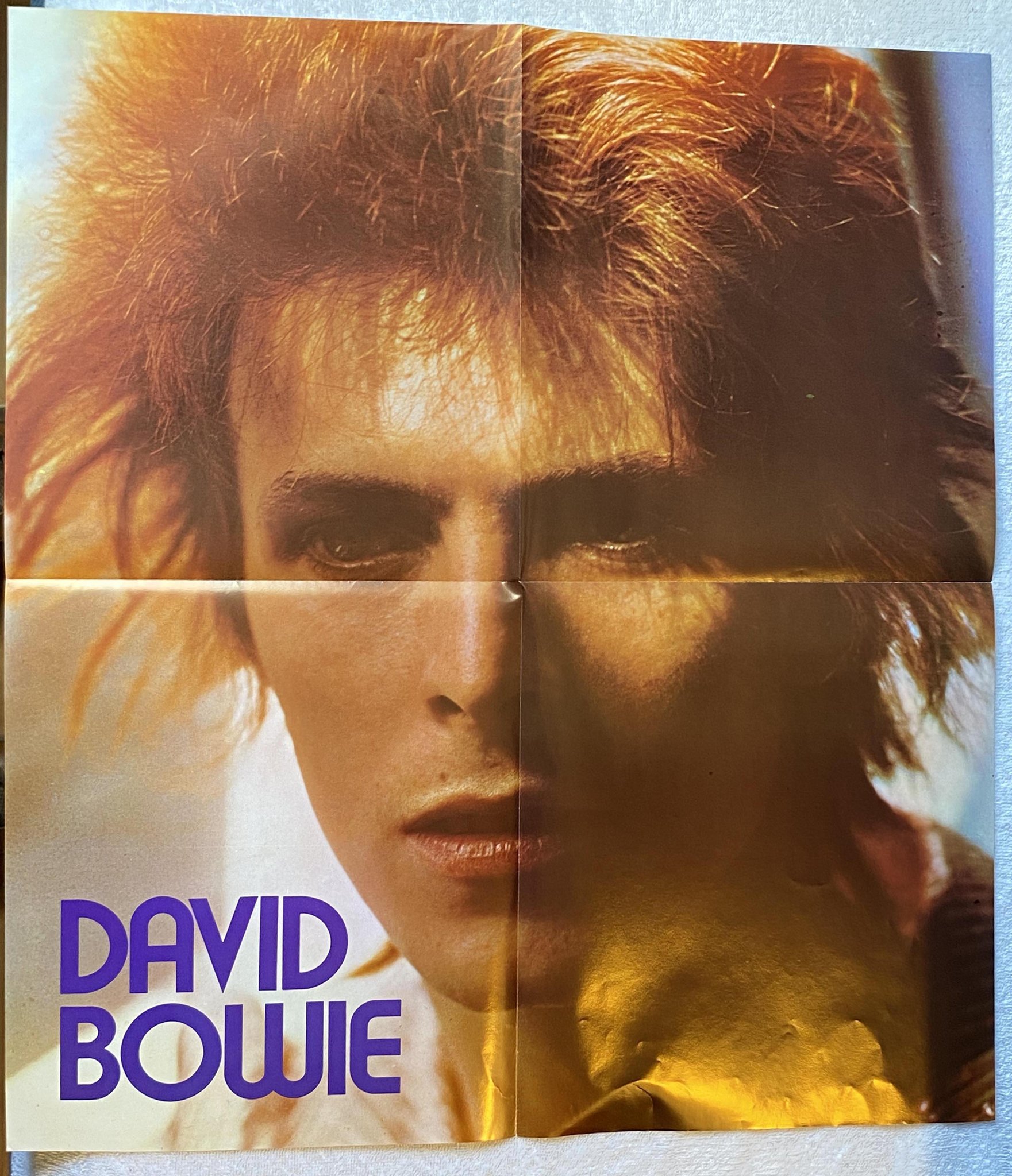 Omslagsbild för skivan DAVID BOWIE space oddity LP re UK RCA LSP 4813 *** POSTER ***