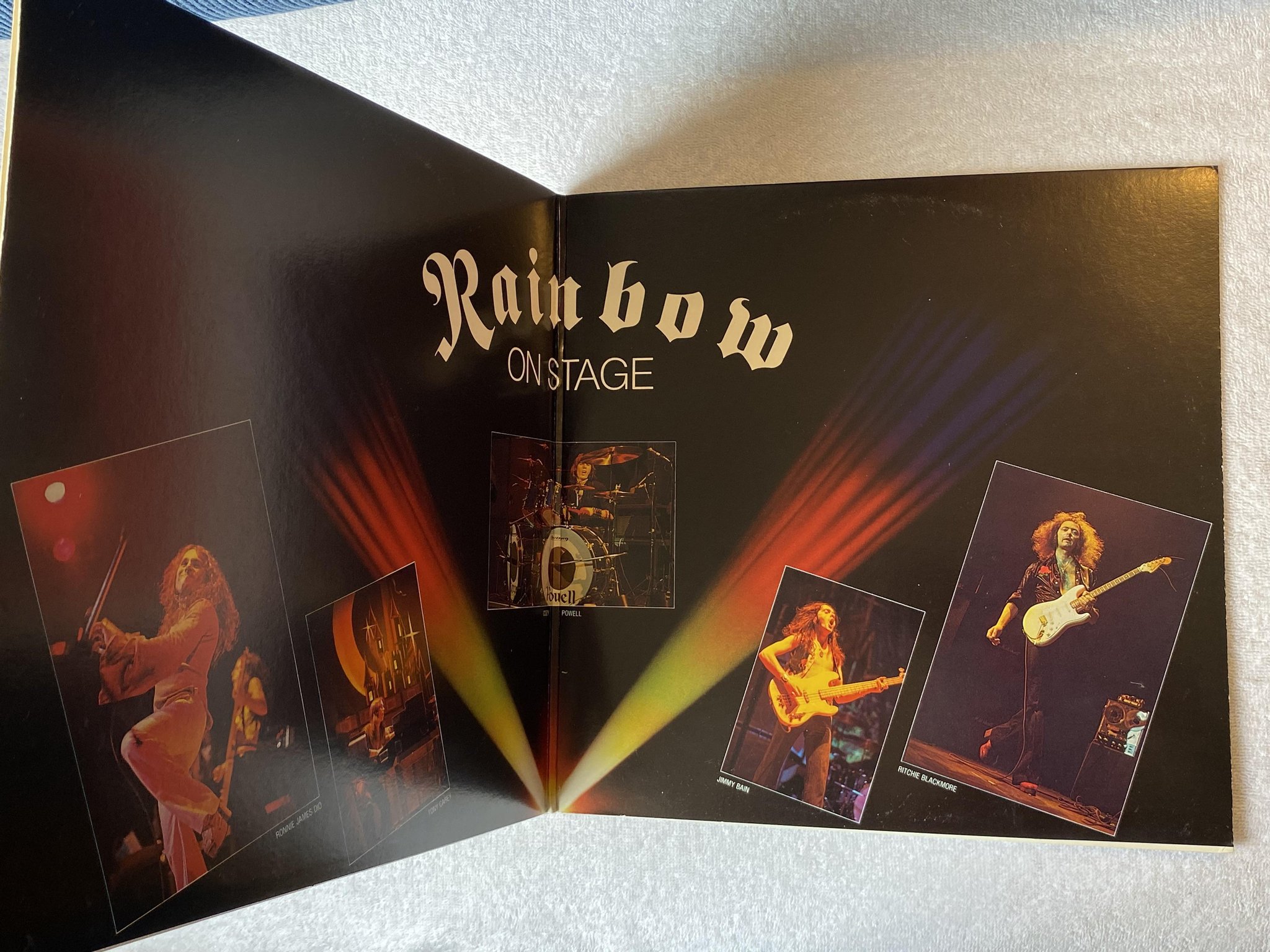 Omslagsbild för skivan RAINBOW on stage 2xLP -77 US OYSTER OY-2-1801