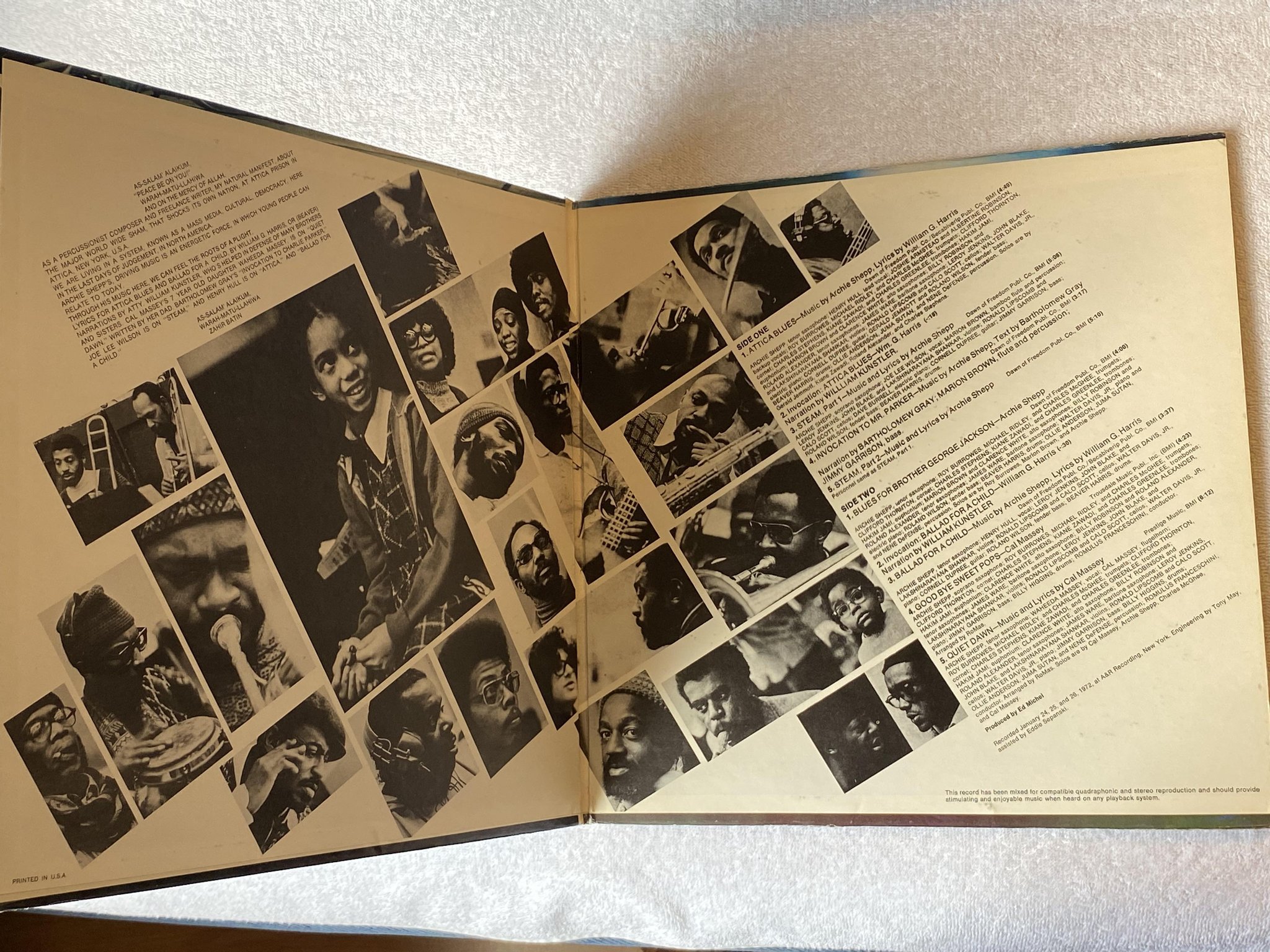 Omslagsbild för skivan ARCHIE SHEEP attica blues LP -72 US IMPULSE AS 6222 *** CLASSIC ***