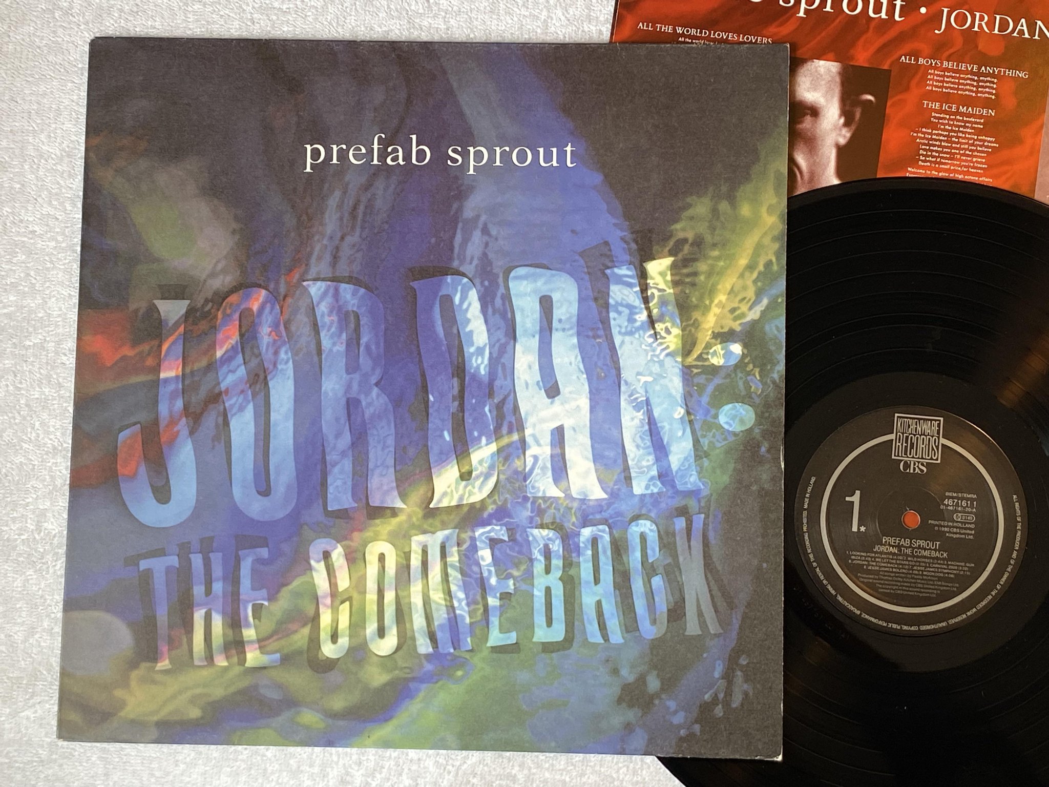 Omslagsbild för skivan PREFAB SPROUT Jordan: The Comeback LP -90 CBS 467161 1