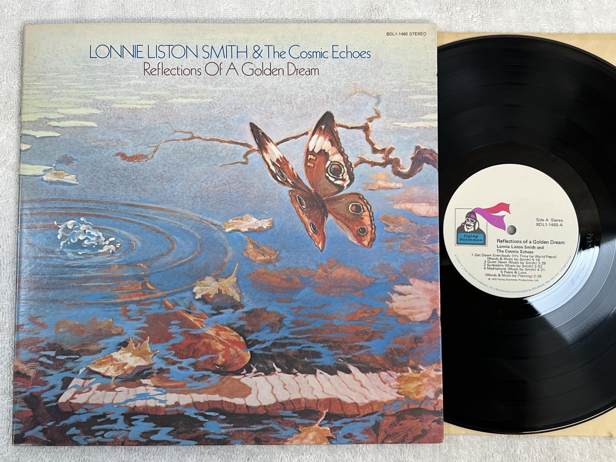 Omslagsbild för skivan LONNIE LISTON SMITH Reflections Of A Golden Dream LP -76 US FLYING DUTCHMAN
