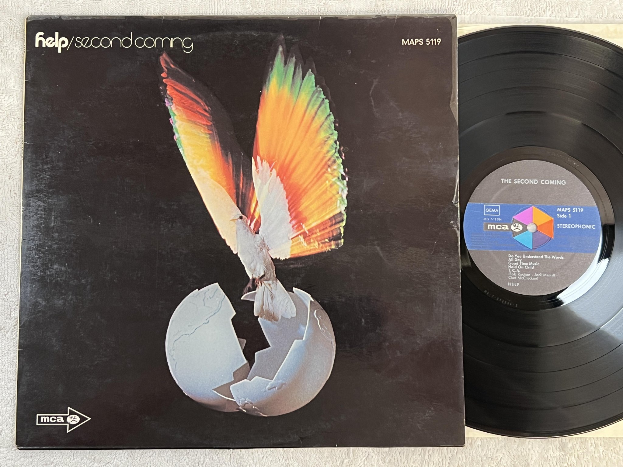 Omslagsbild för skivan HELP second coming LP -71 Ger MCA MAPS 5119 *** Psych ***