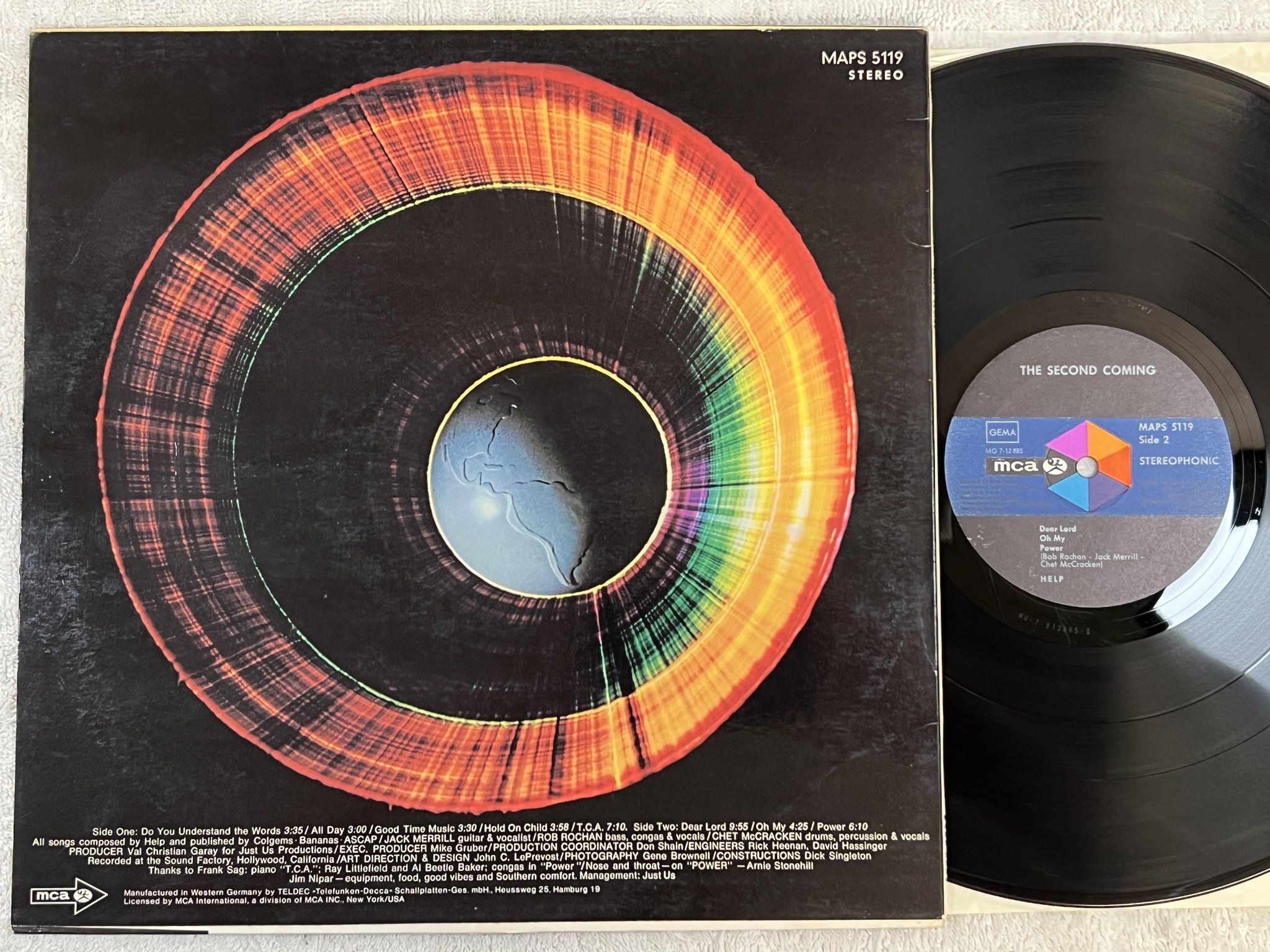 Omslagsbild för skivan HELP second coming LP -71 Ger MCA MAPS 5119 *** Psych ***