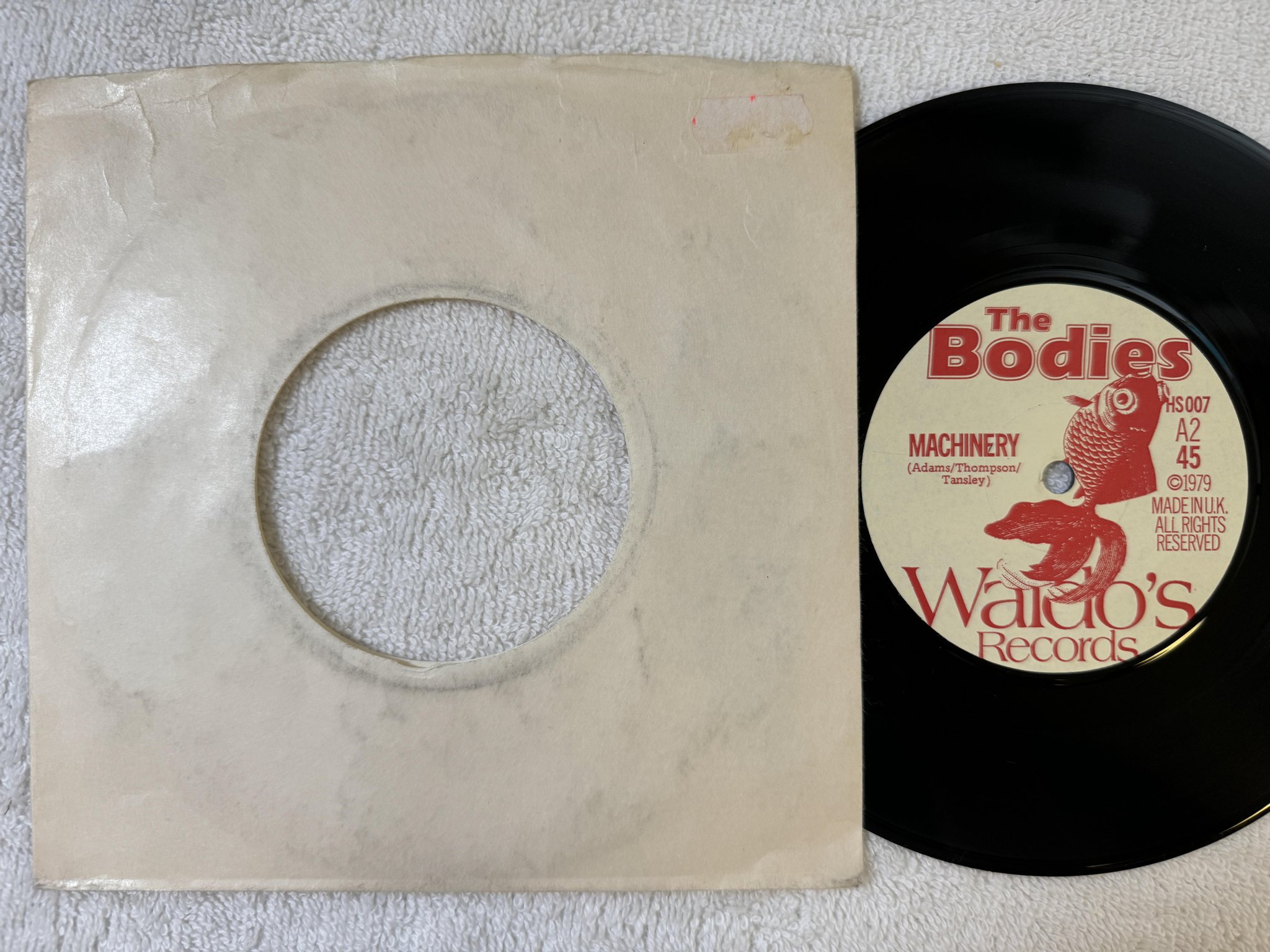 Omslagsbild för skivan THE BODIES Art Nouveau 7" -79/80 UK WALDO'S HS007