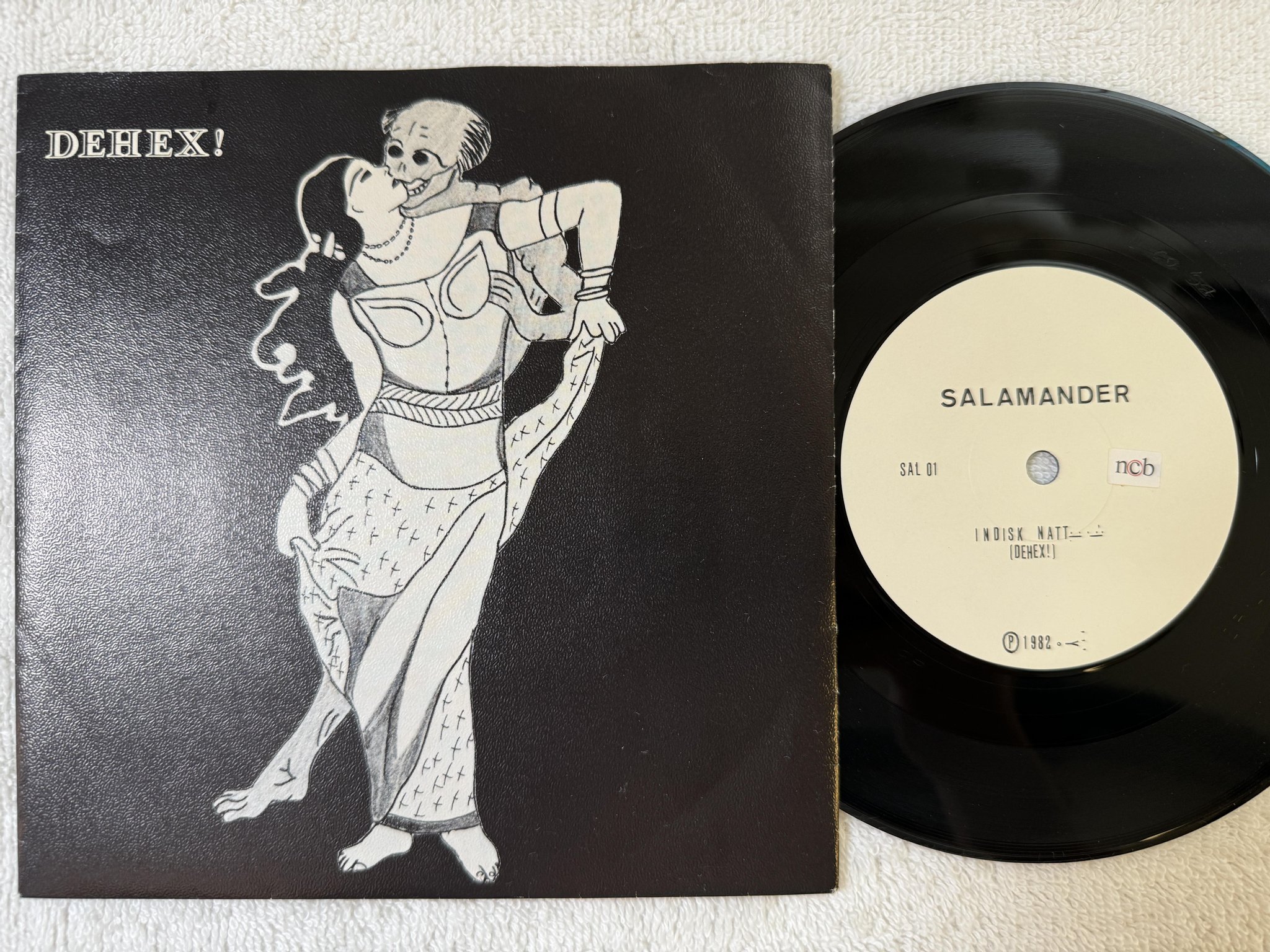 Omslagsbild för skivan DEHEX! Indisk Natt 7" -82 Swe SALAMADER SAL 01