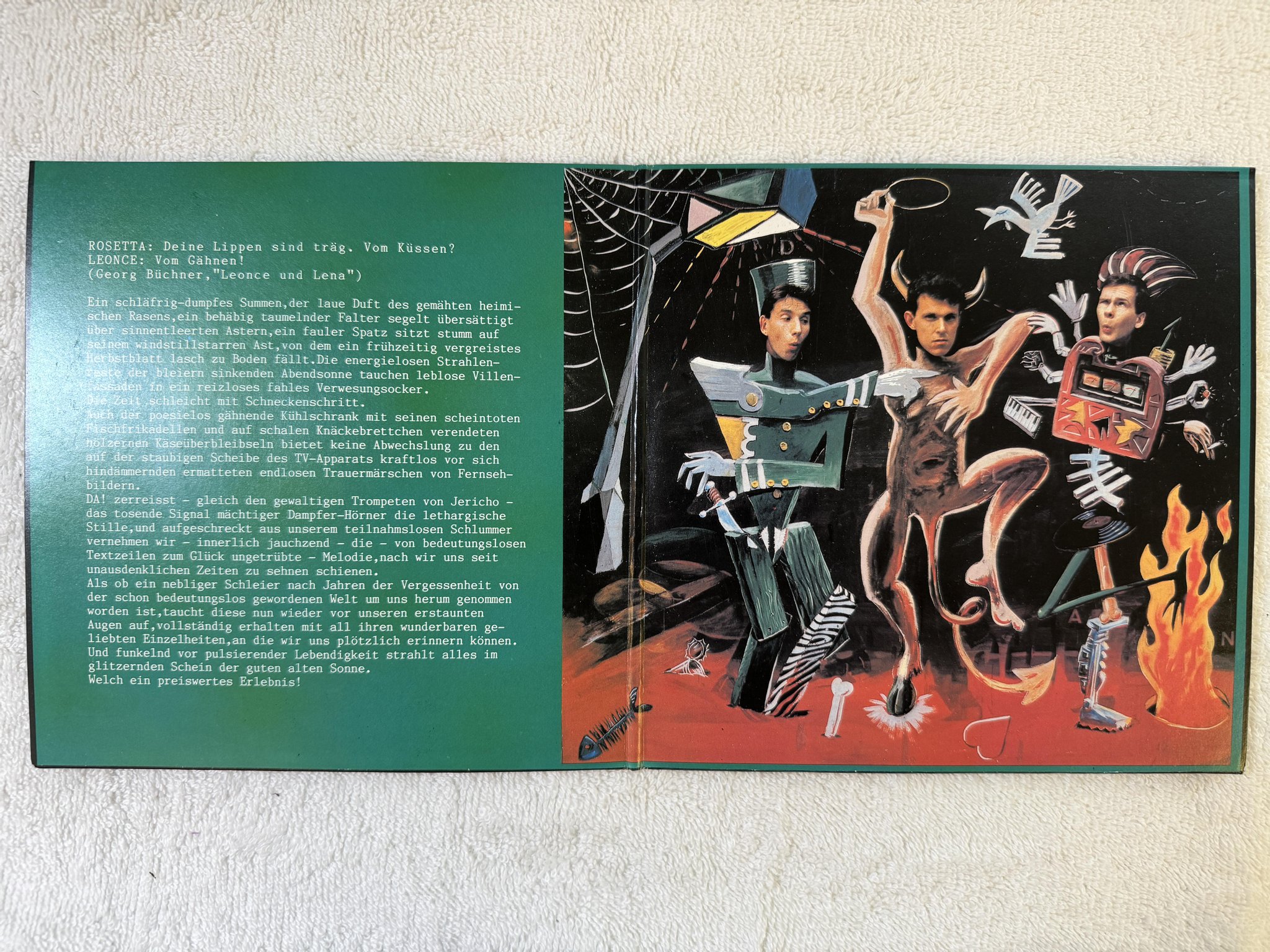 Omslagsbild för skivan DER PLAN Golden Cheapos Vol.1&2 7" -84 Ger ATA TAK WR 23 *** SYNTH POP ***