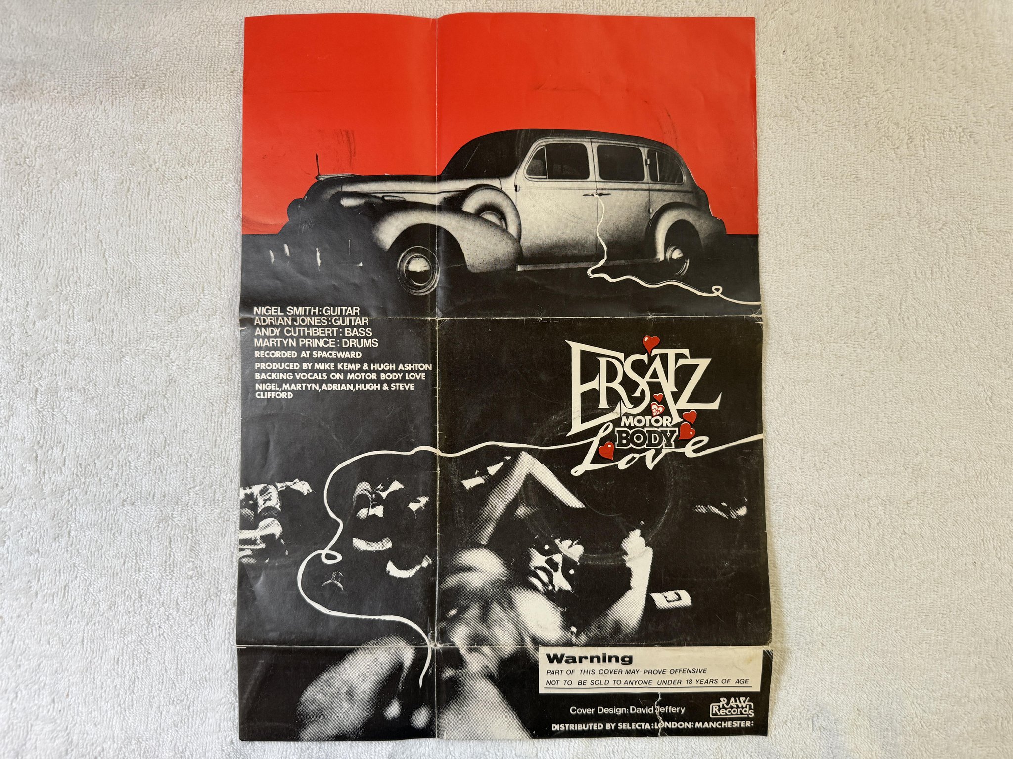 Omslagsbild för skivan ERSATZ Motor Body Love 7" -78 UK RAW 35 *** PUNK ***