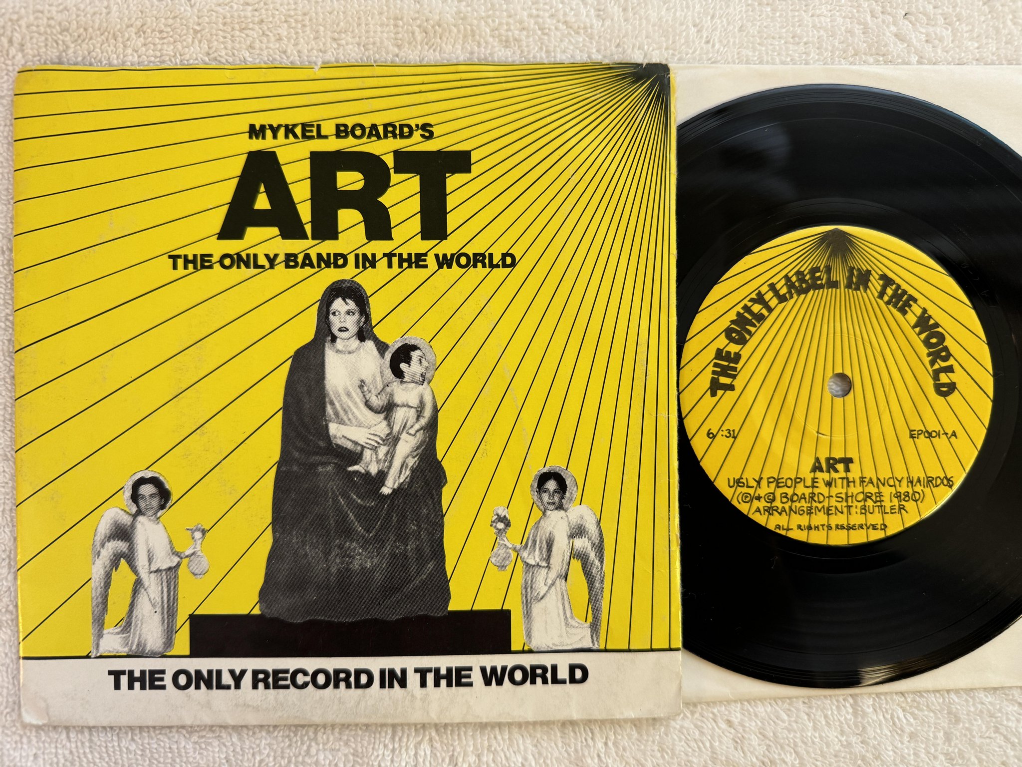 Omslagsbild för skivan THE ONLY BAND IN THE WORLD - the only record in the world 7" -80 US EP001