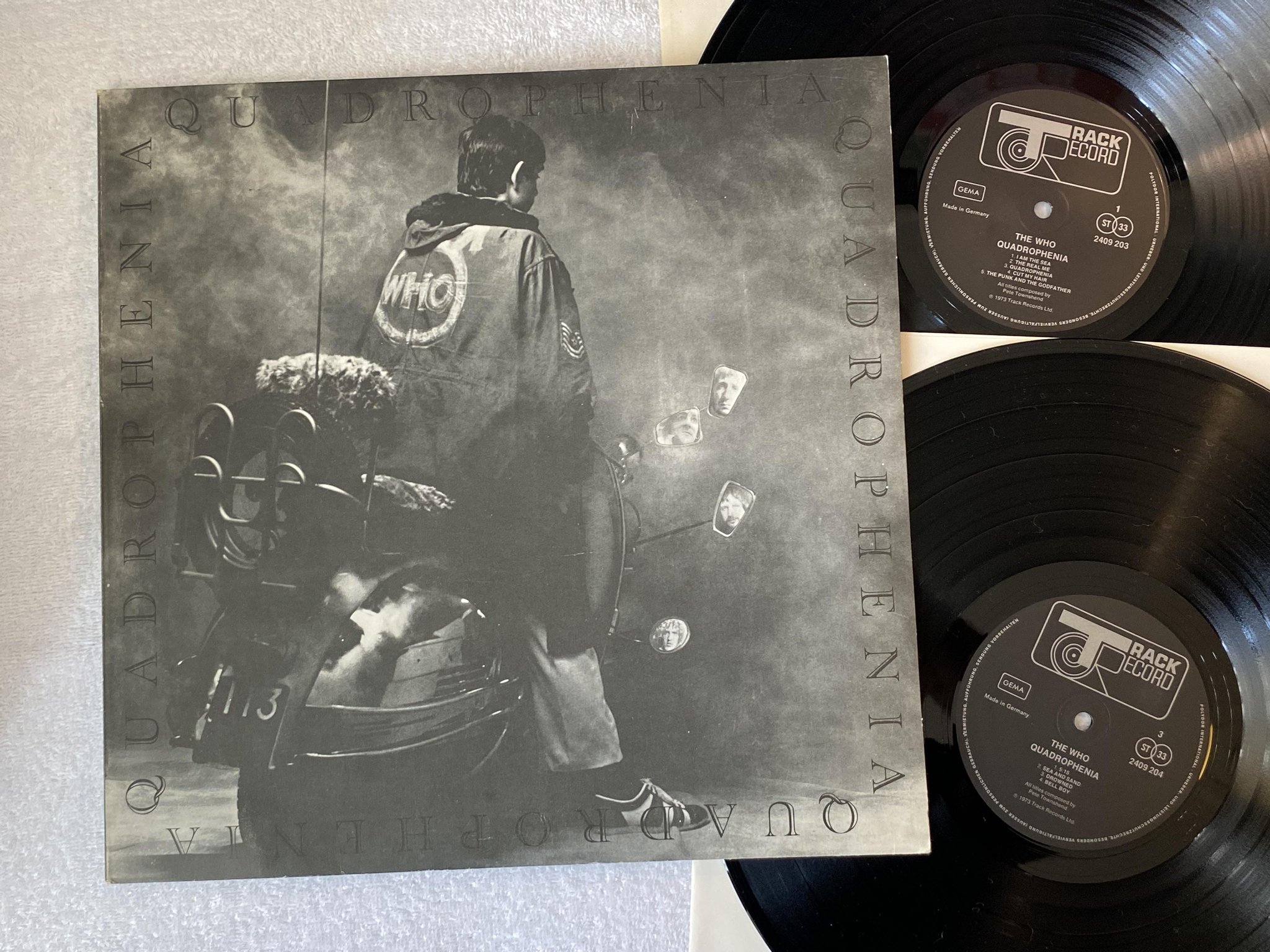 Omslagsbild för skivan THE WHO quadrophenia 2xLP -73 Ger TRACK 2409204