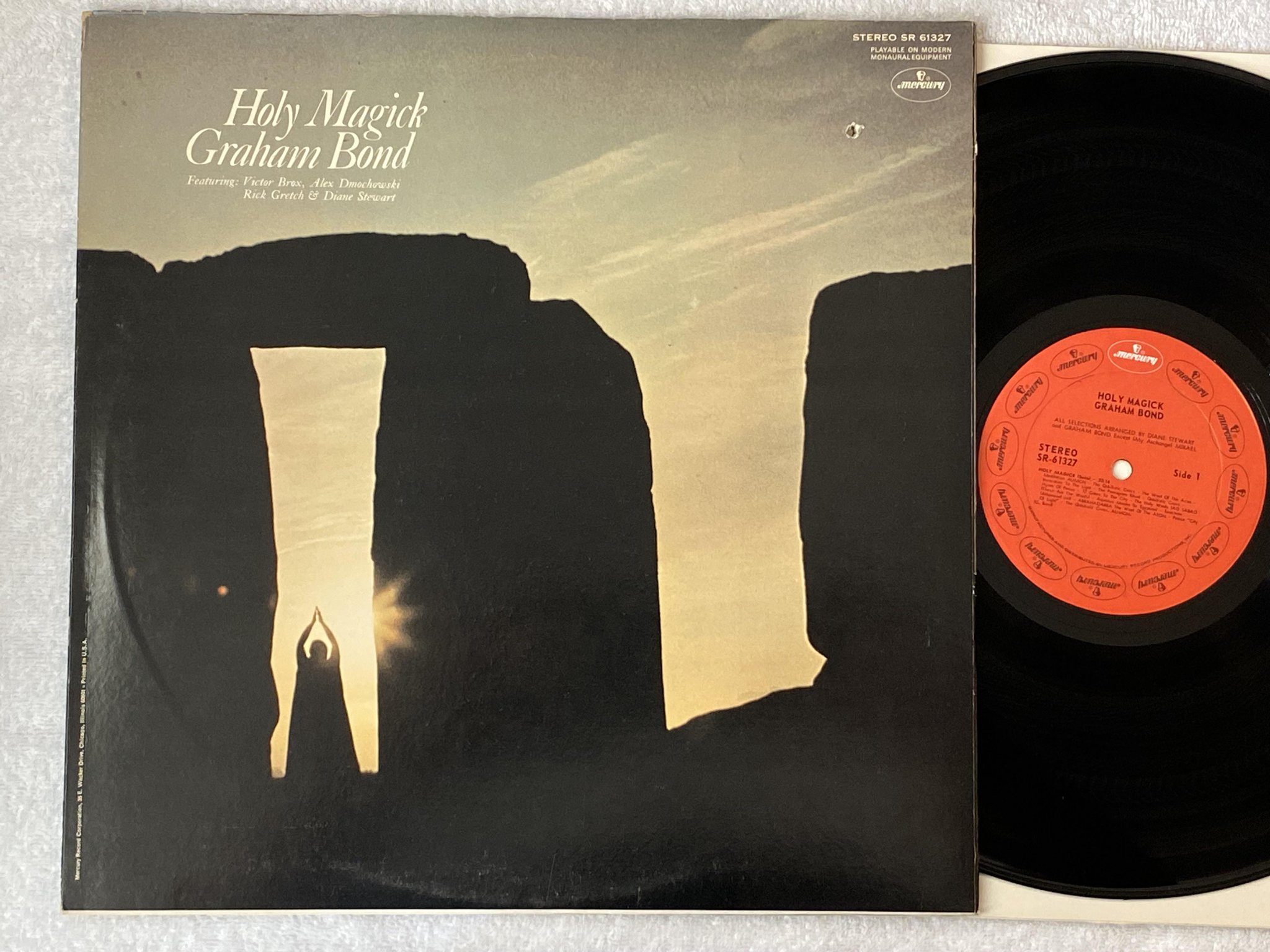 Omslagsbild för skivan GRAHAM BOND holy magick LP -70 US MERCURY SR-61327