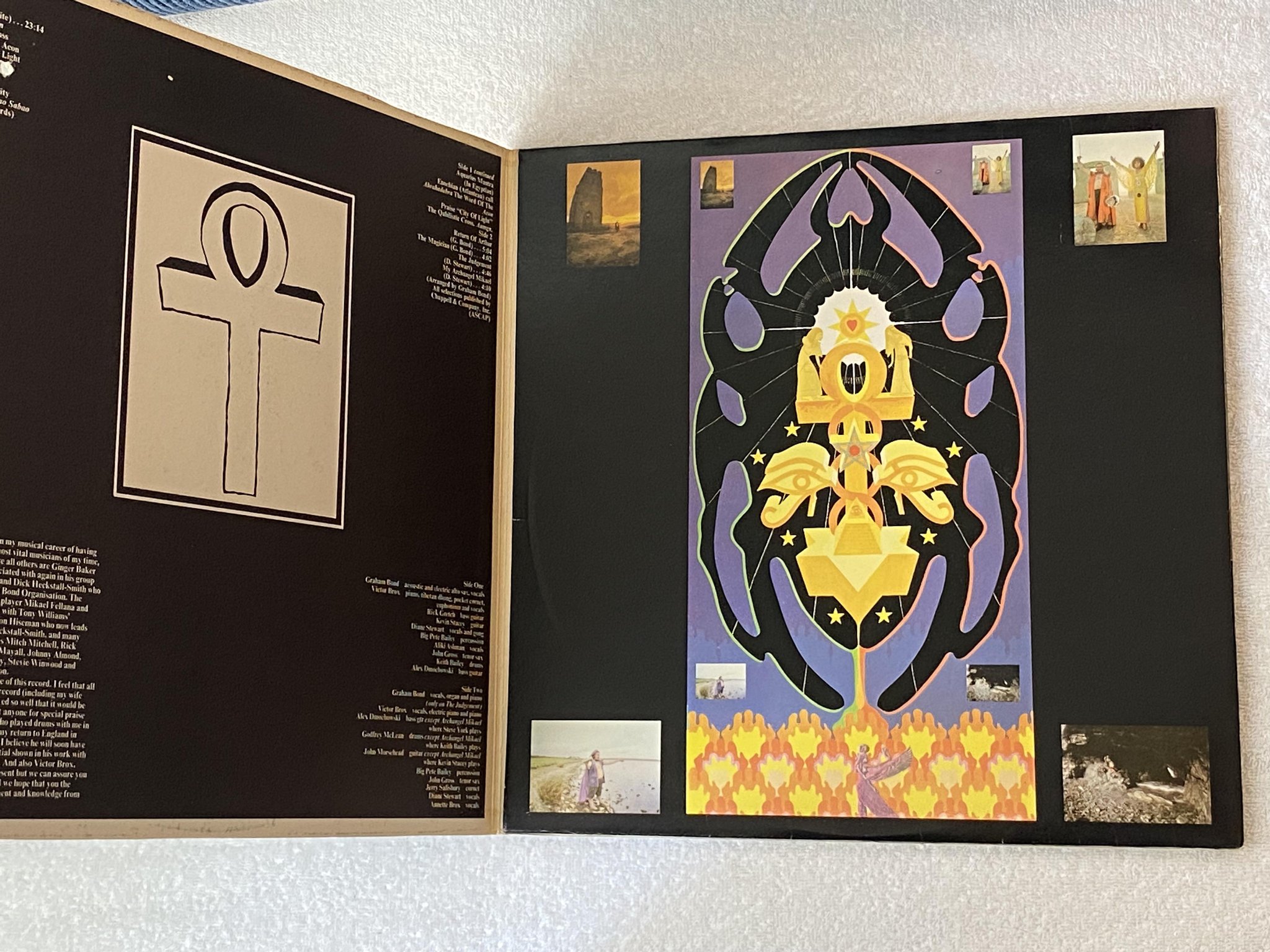 Omslagsbild för skivan GRAHAM BOND holy magick LP -70 US MERCURY SR-61327