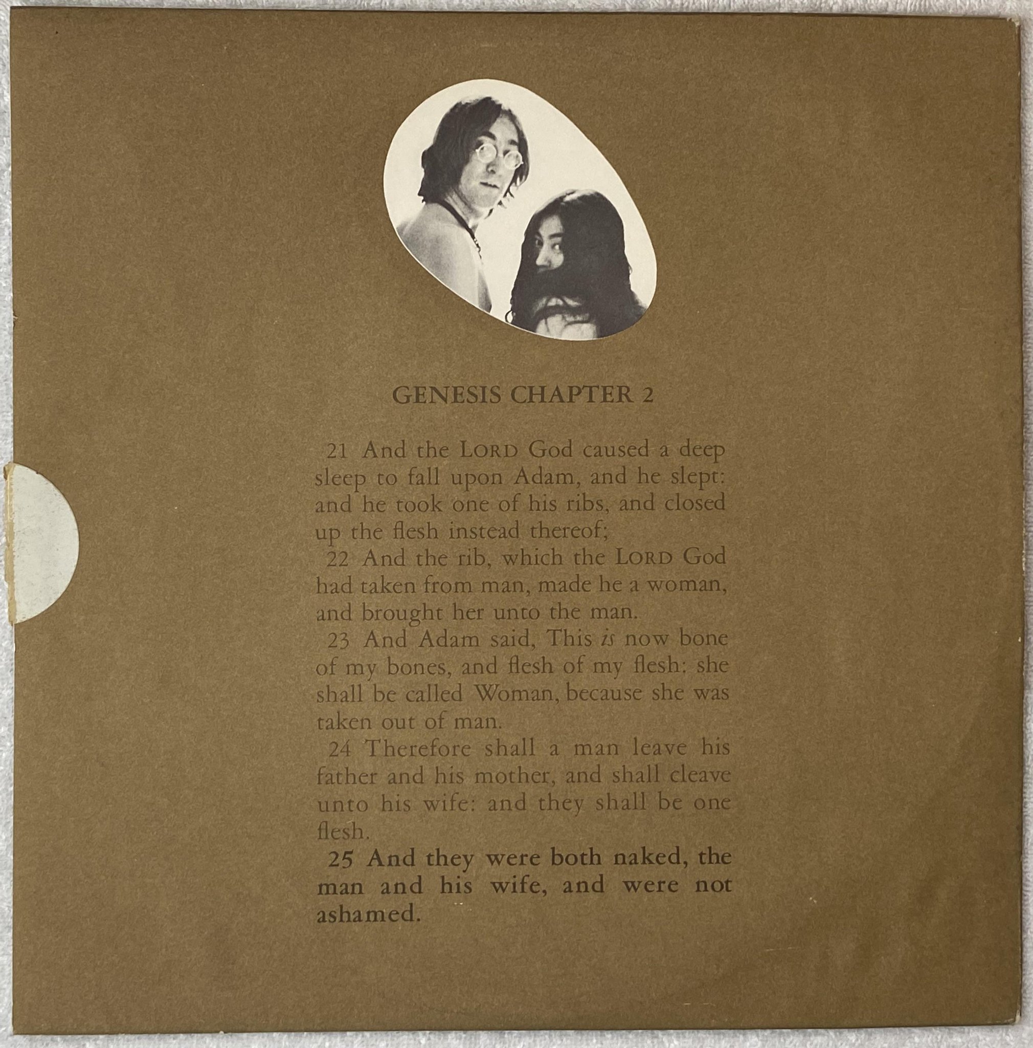 Omslagsbild för skivan JOHN LENNON / YOKO ONO Two Virgins LP US TETRAGRAMMATON T-5001