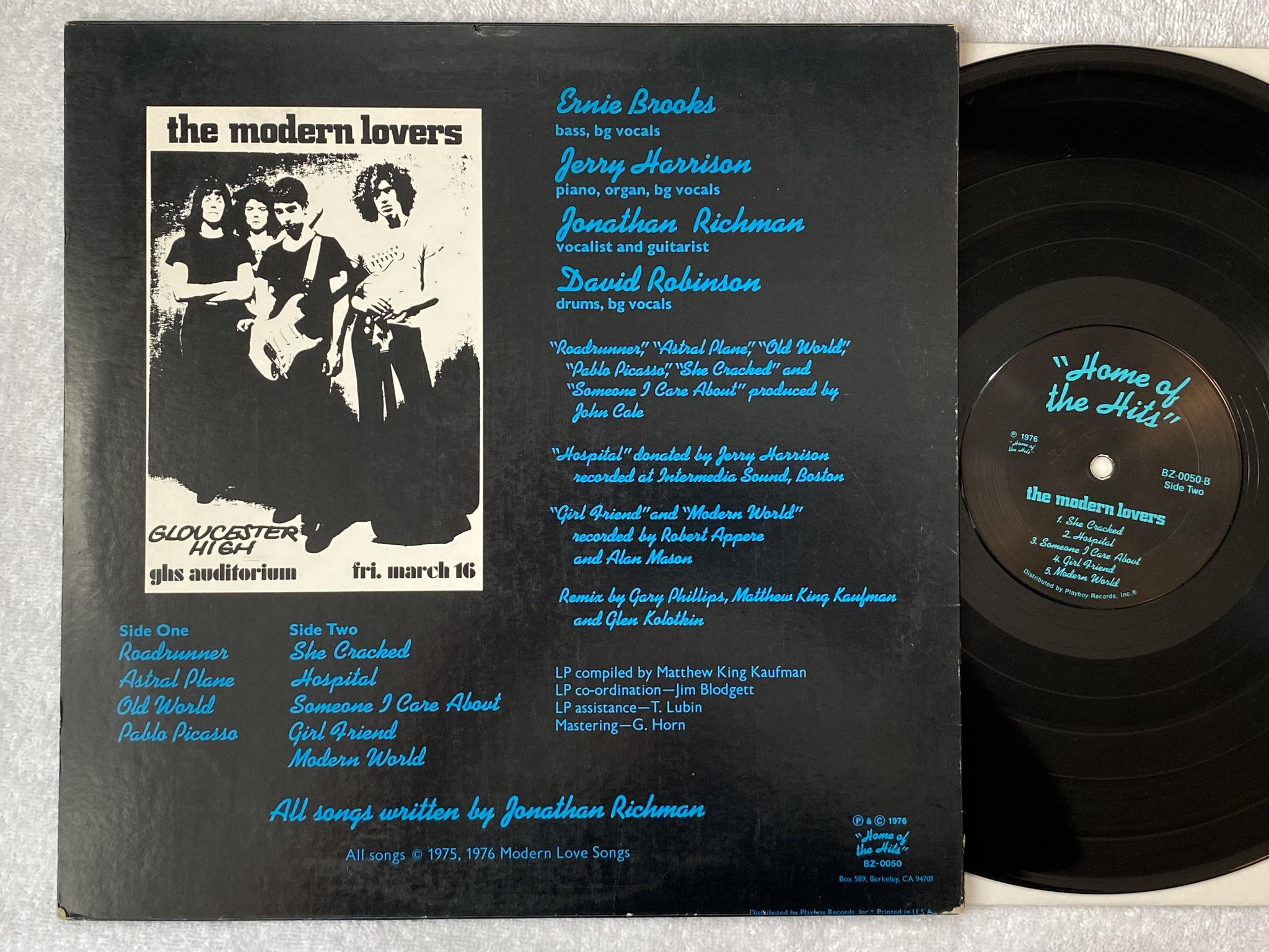 Omslagsbild för skivan THE MODERN LOVERS s/t LP -76 US HOME OF THE HITS BZ-0050