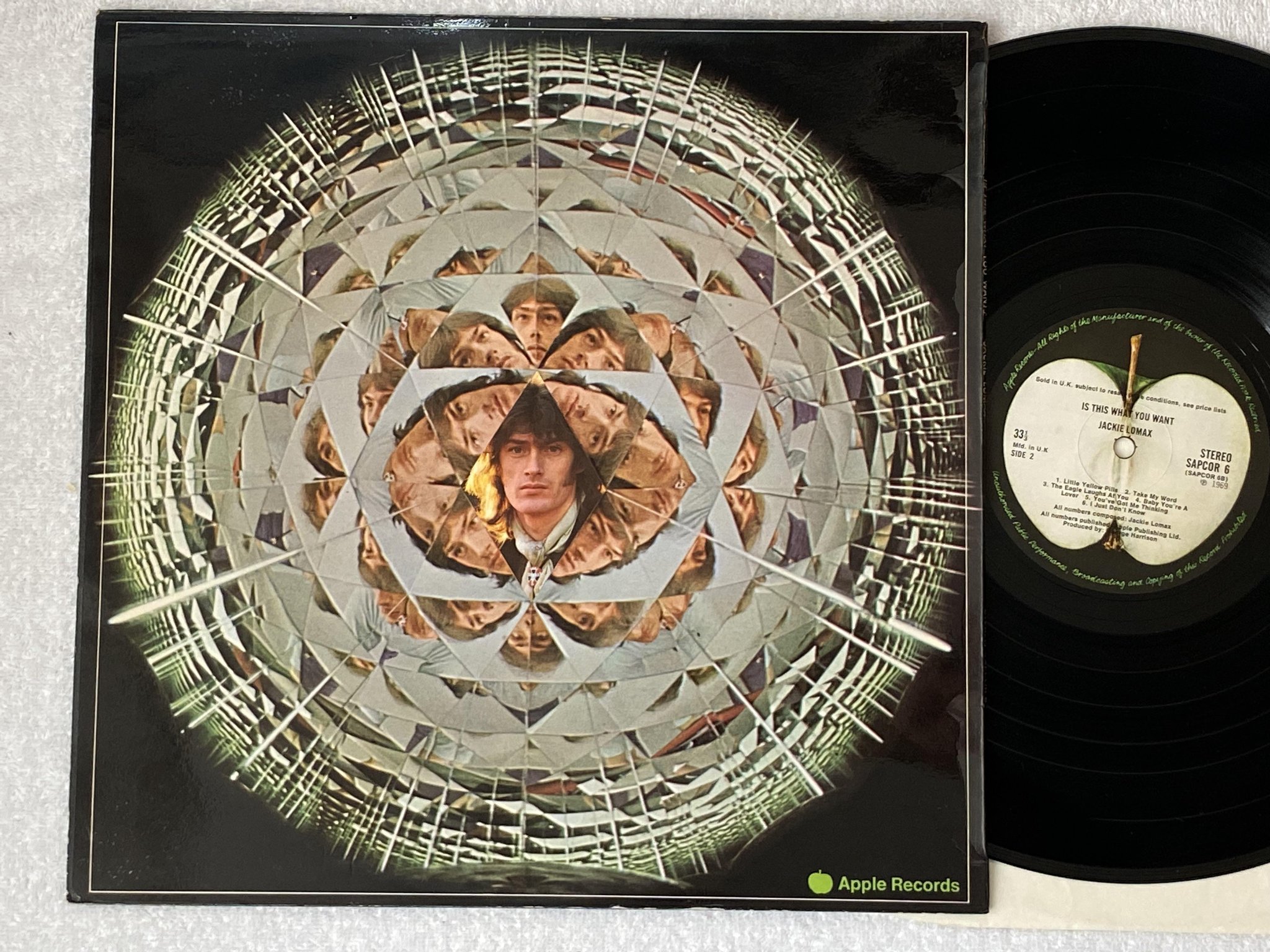 Omslagsbild för skivan JACKIE LOMAX is this what you want LP -69 UK APPLE SAPCOR 6