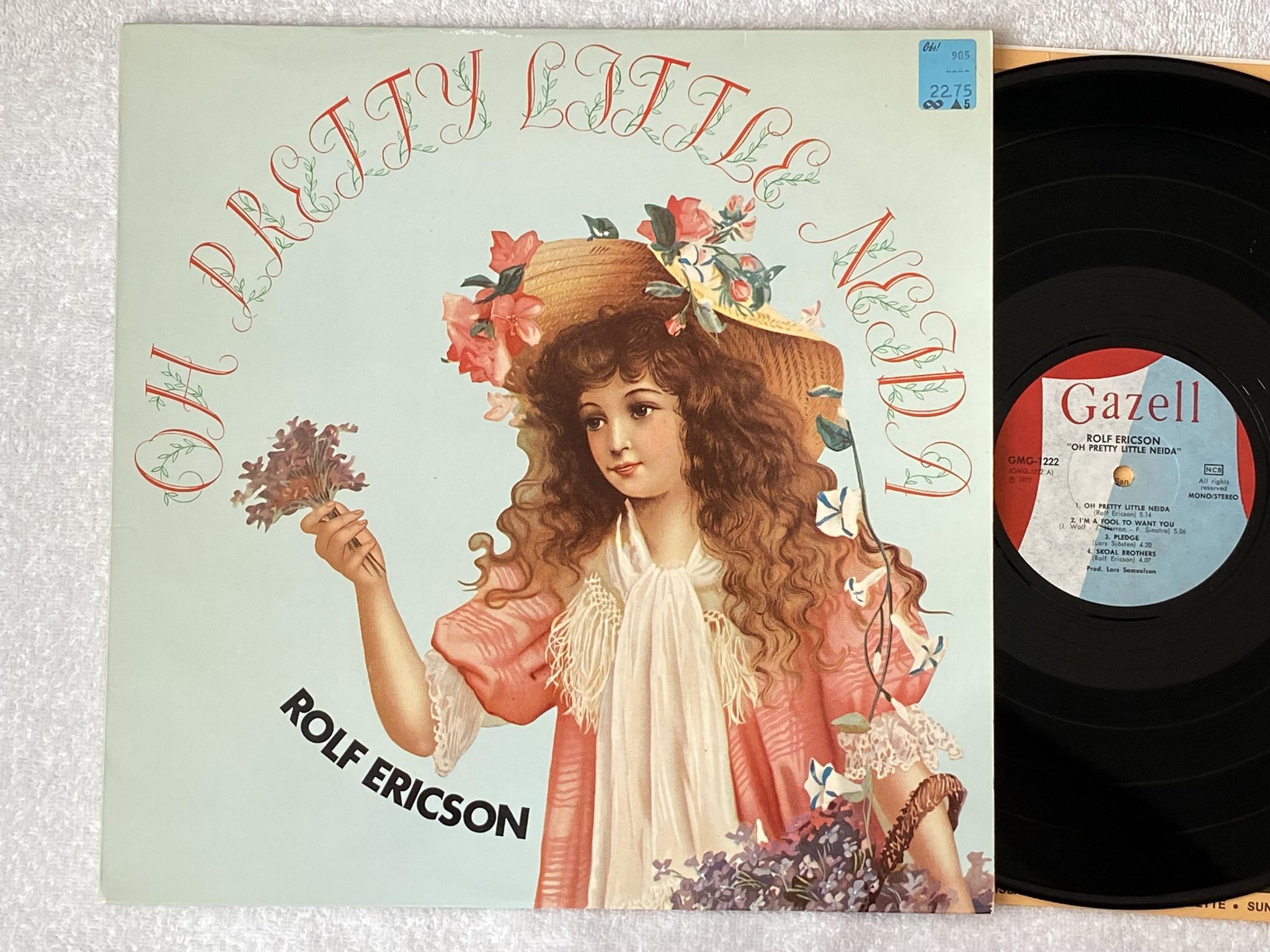 Omslagsbild för skivan ROLF ERICSON Oh pretty little Neida LP -72 Swe GAZELL GMG 1222