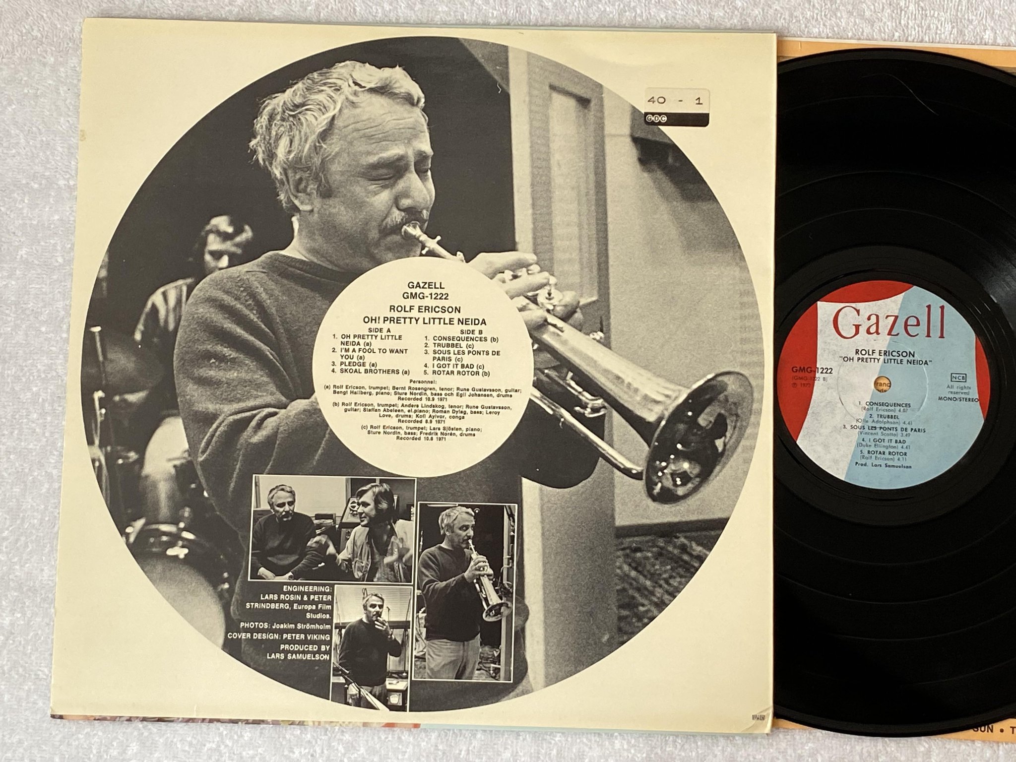 Omslagsbild för skivan ROLF ERICSON Oh pretty little Neida LP -72 Swe GAZELL GMG 1222