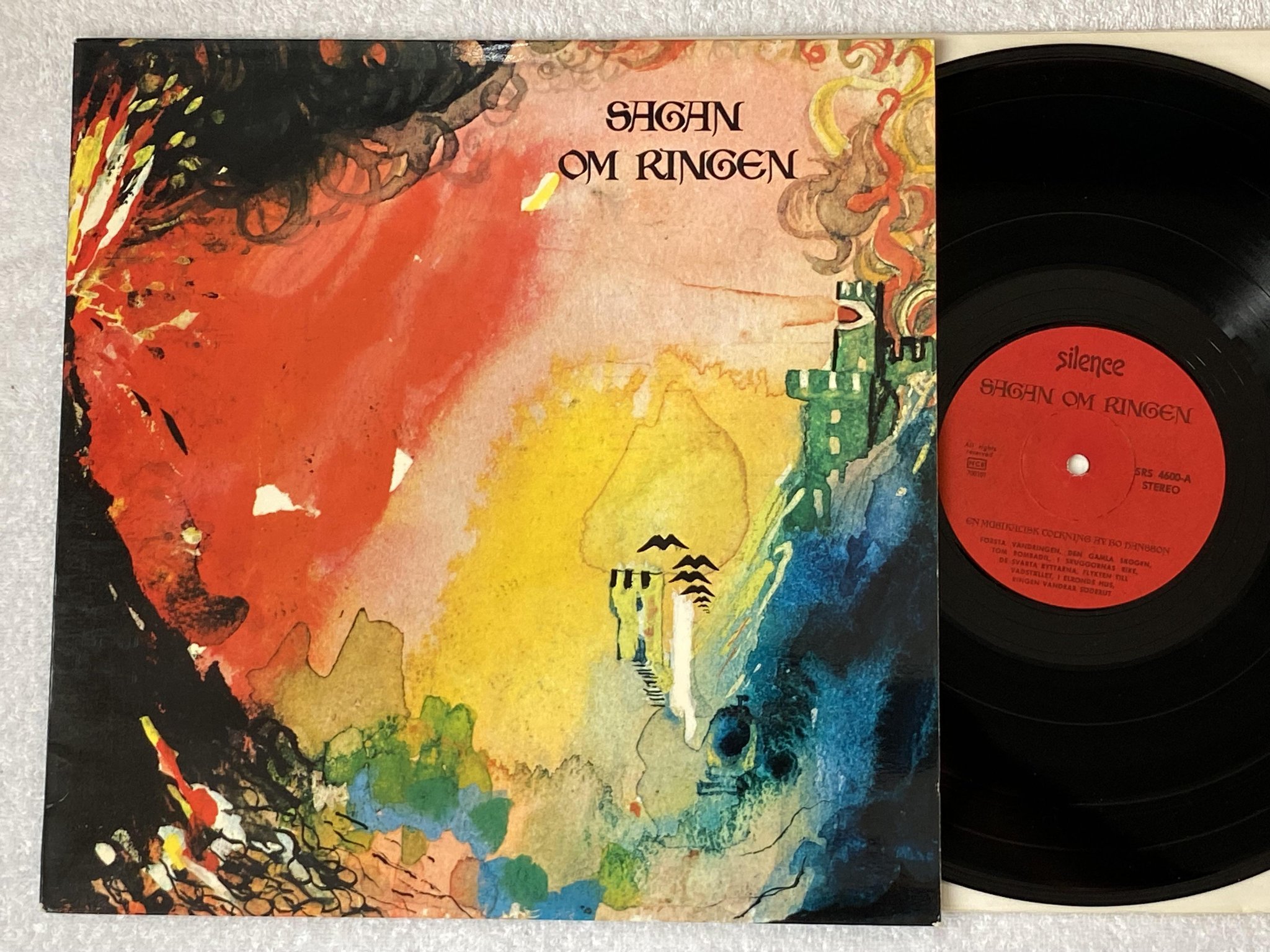 Omslagsbild för skivan BO HANSSON sagan om ringen LP re Swe SILENCE SRS 4600