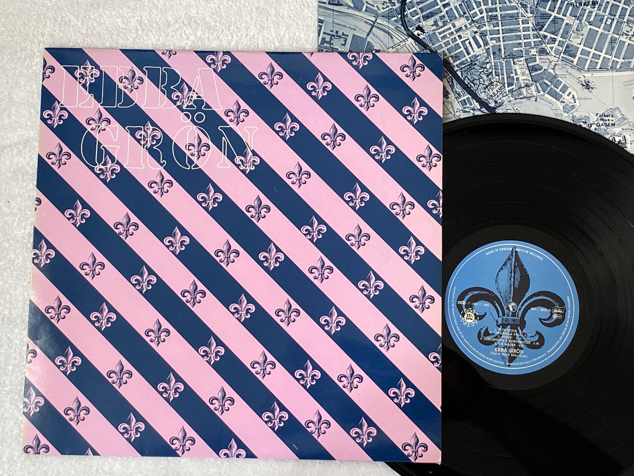 Omslagsbild för skivan EBBA GRÖN s/t LP -82 Swe MISTLUR MLR 25