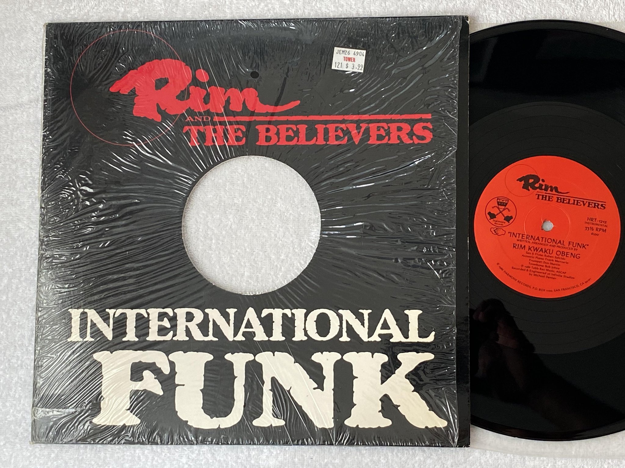 Omslagsbild för skivan RIM AND THE BELIEVERS International Funk 12"single -86 US HRT 1212 *** FUNK ***