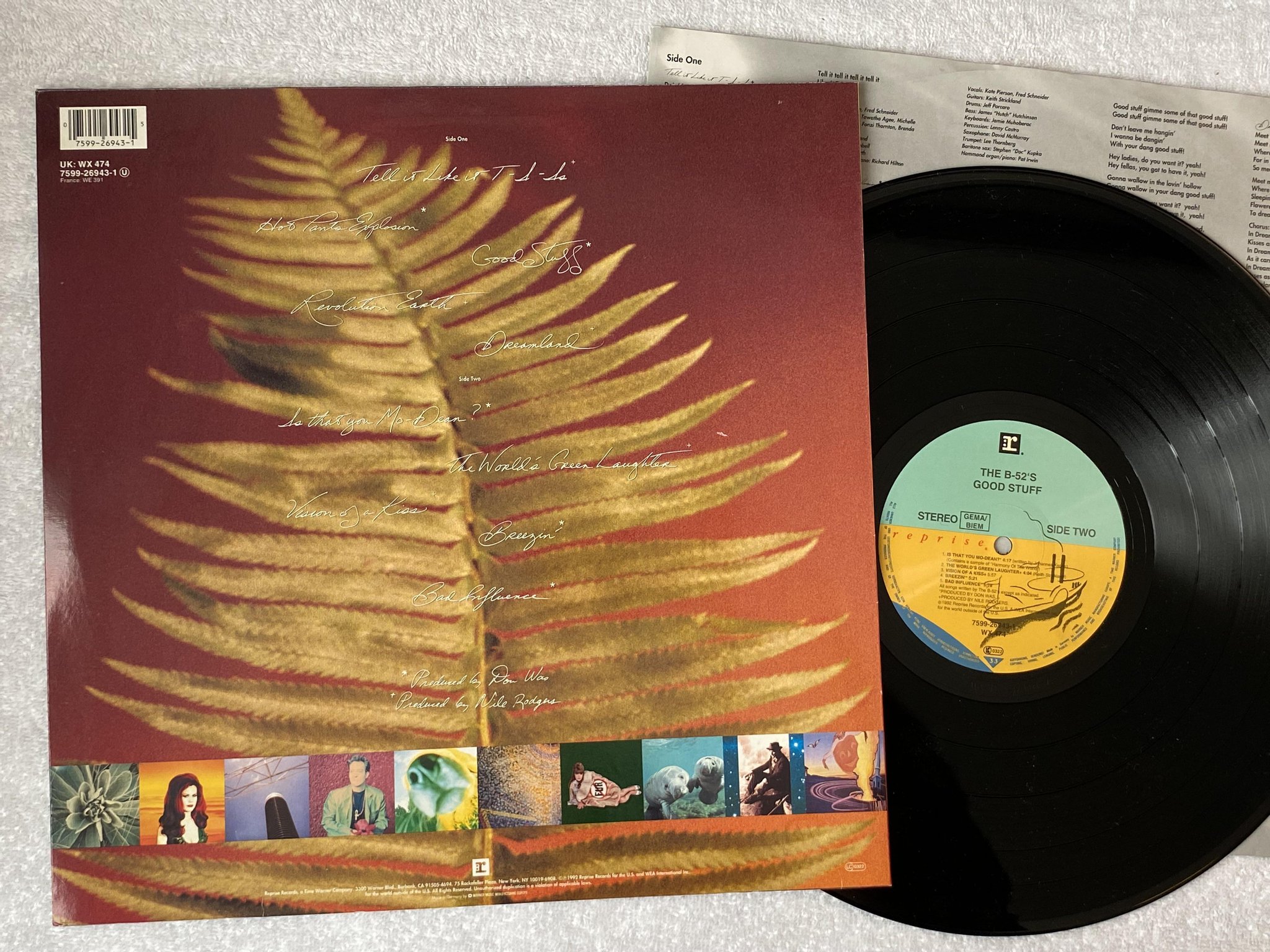 Omslagsbild för skivan THE B-52'S good stuff LP -92 REPRISE 7599-26943-1