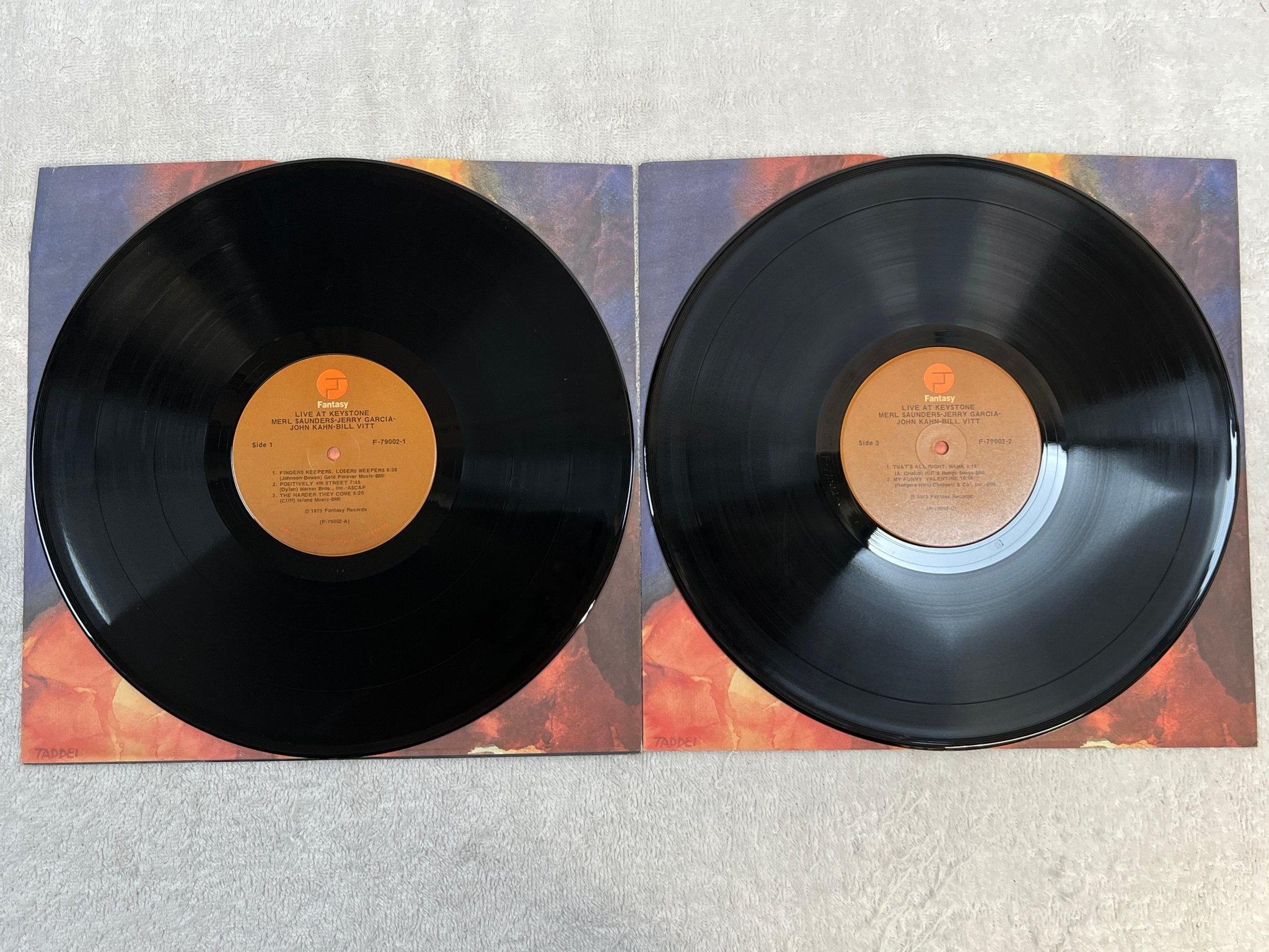 Omslagsbild för skivan MERL SAUNDERS Live at Keystone 2xLP -73 US FANTASY F-79002-2