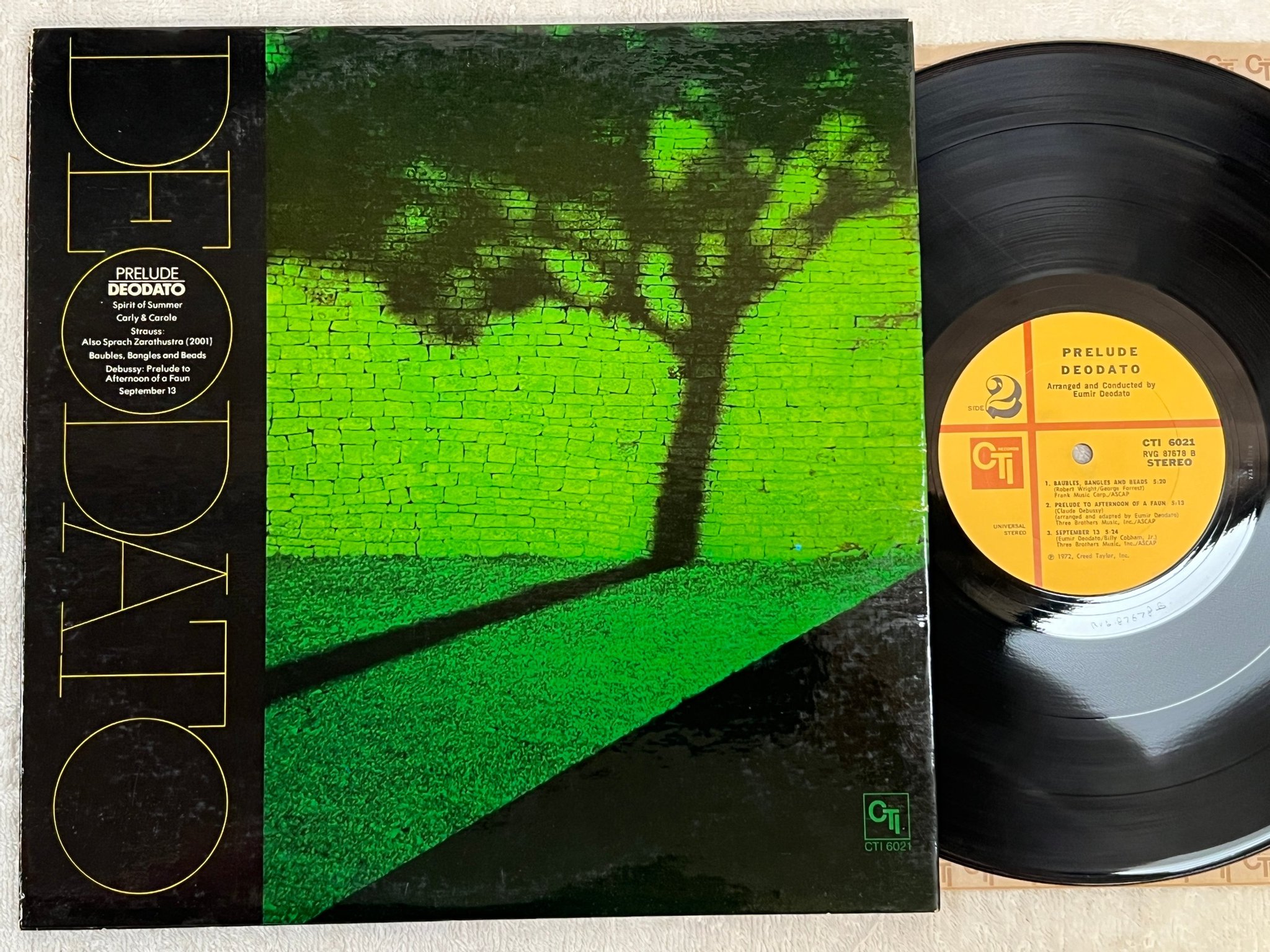 Omslagsbild för skivan DEODATO prelude LP -72 US CTI 6021