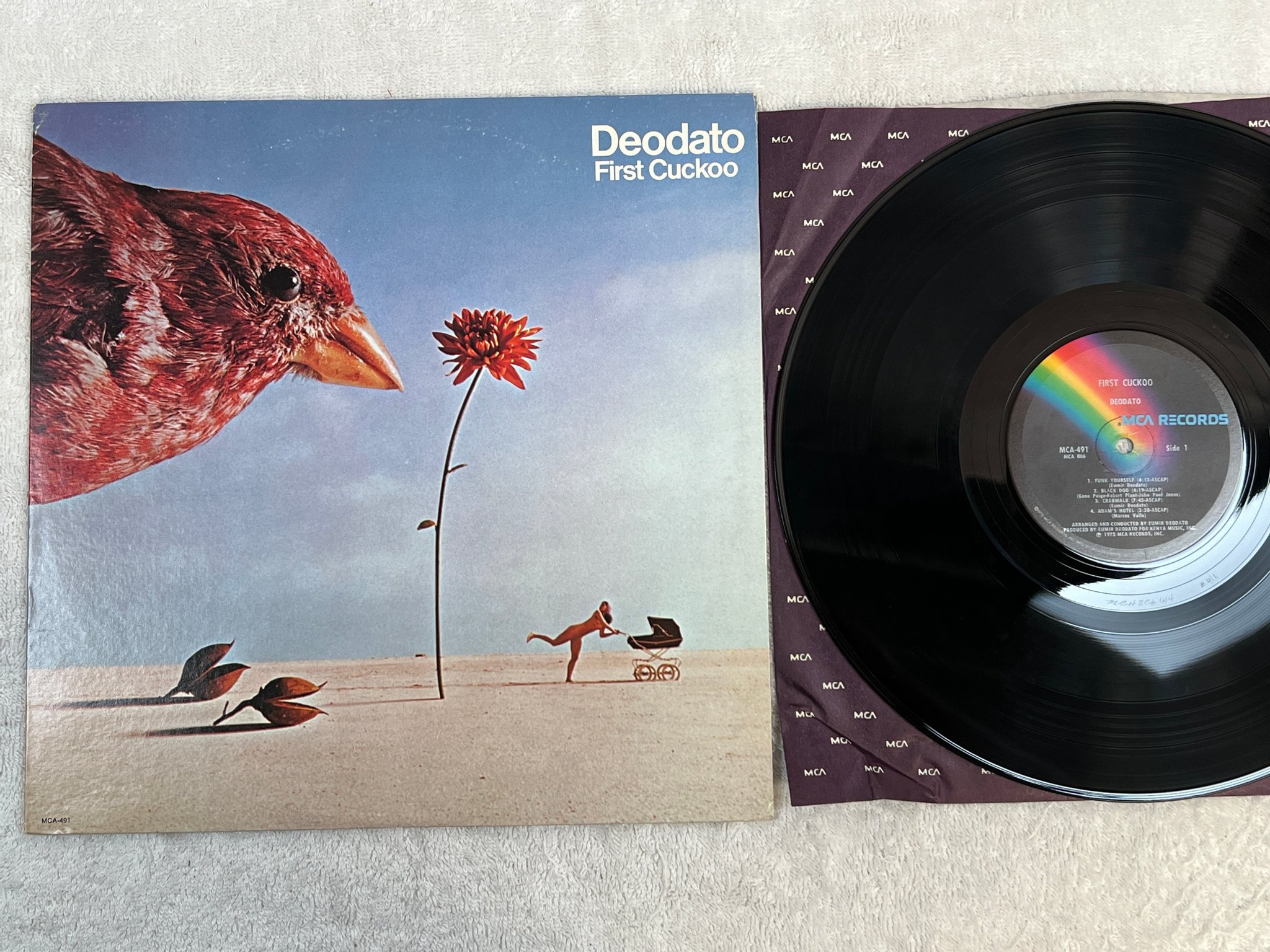 Omslagsbild för skivan DEODATO first cuckoo LP -75 US MCA 491