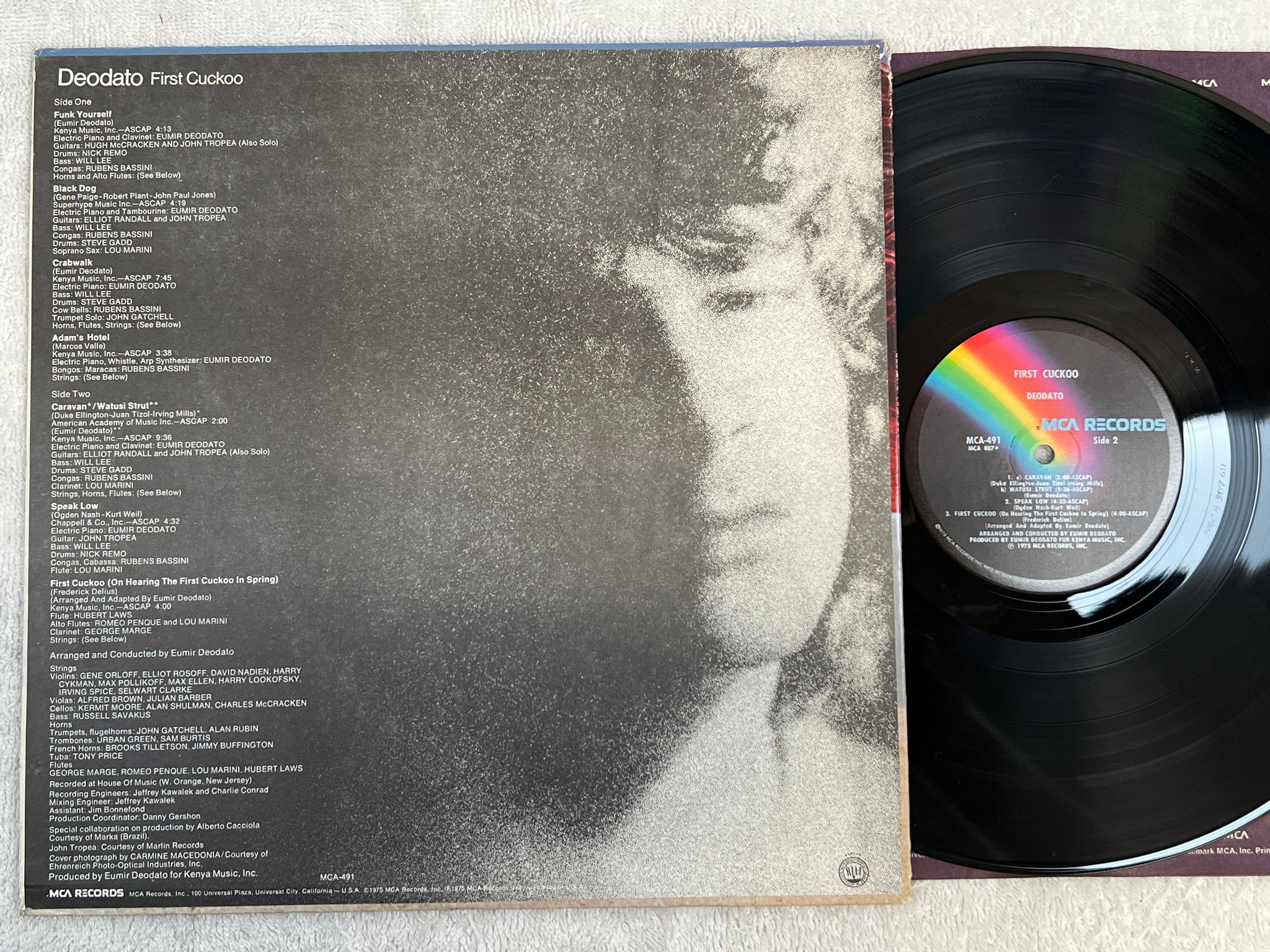 Omslagsbild för skivan DEODATO first cuckoo LP -75 US MCA 491