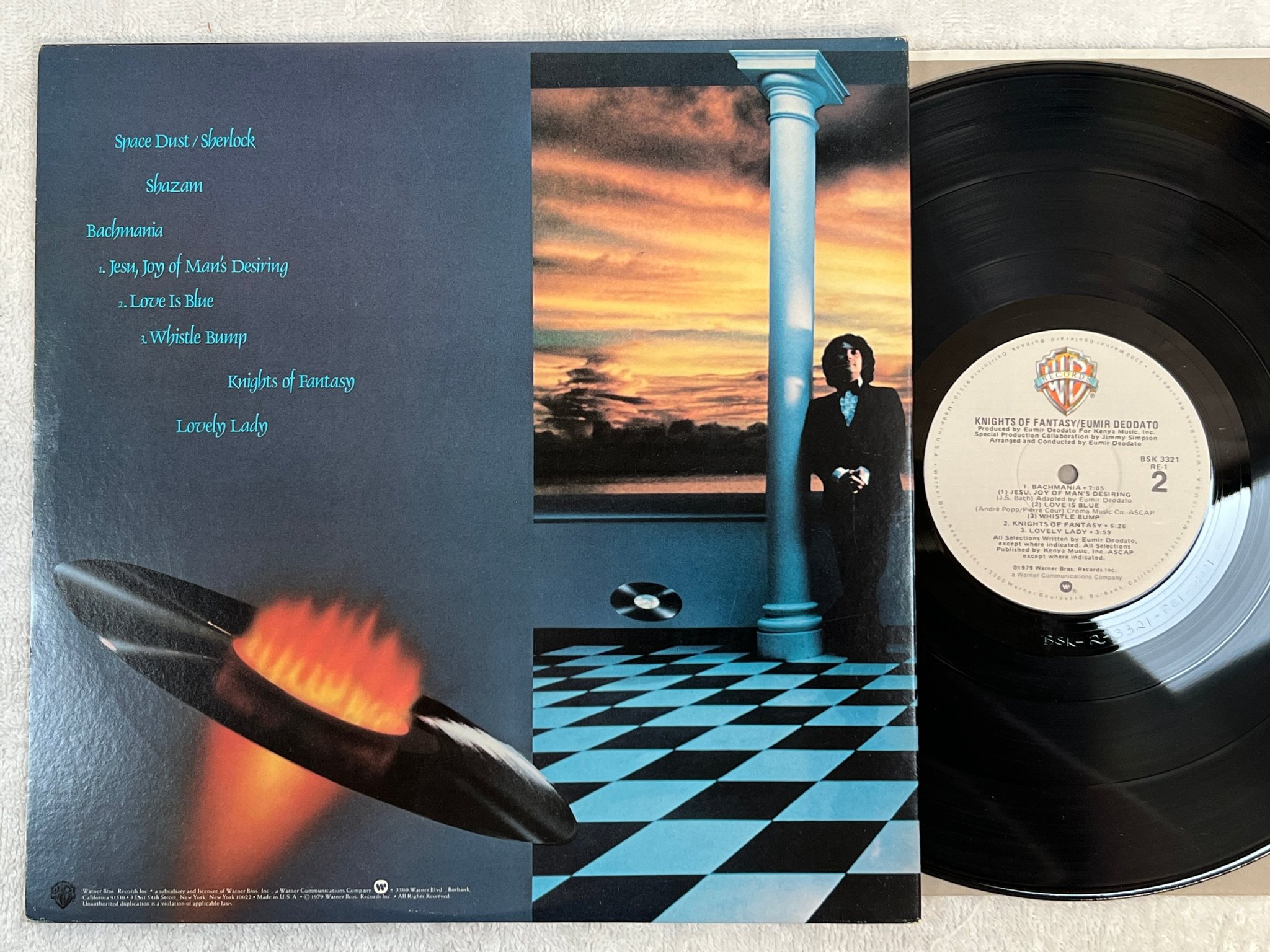 Omslagsbild för skivan DEODATO knights of fantasy LP -79 US WARNER BROS BSK 3321