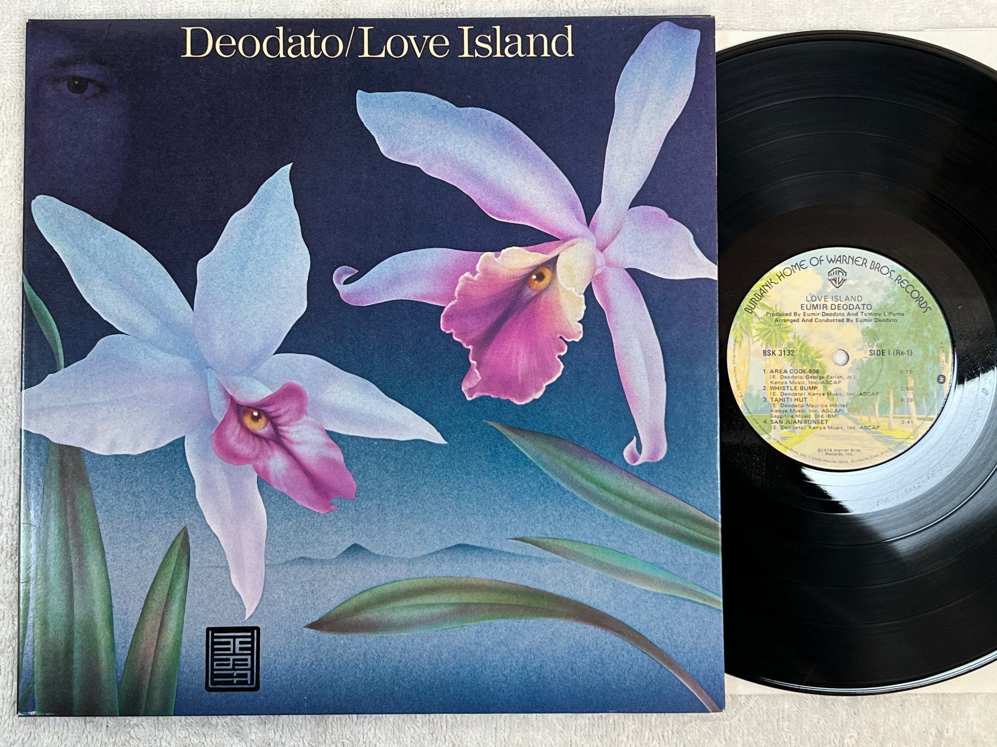 Omslagsbild för skivan EUMIR DEODATO love island LP -78 US WARNER BROS BSK 3132