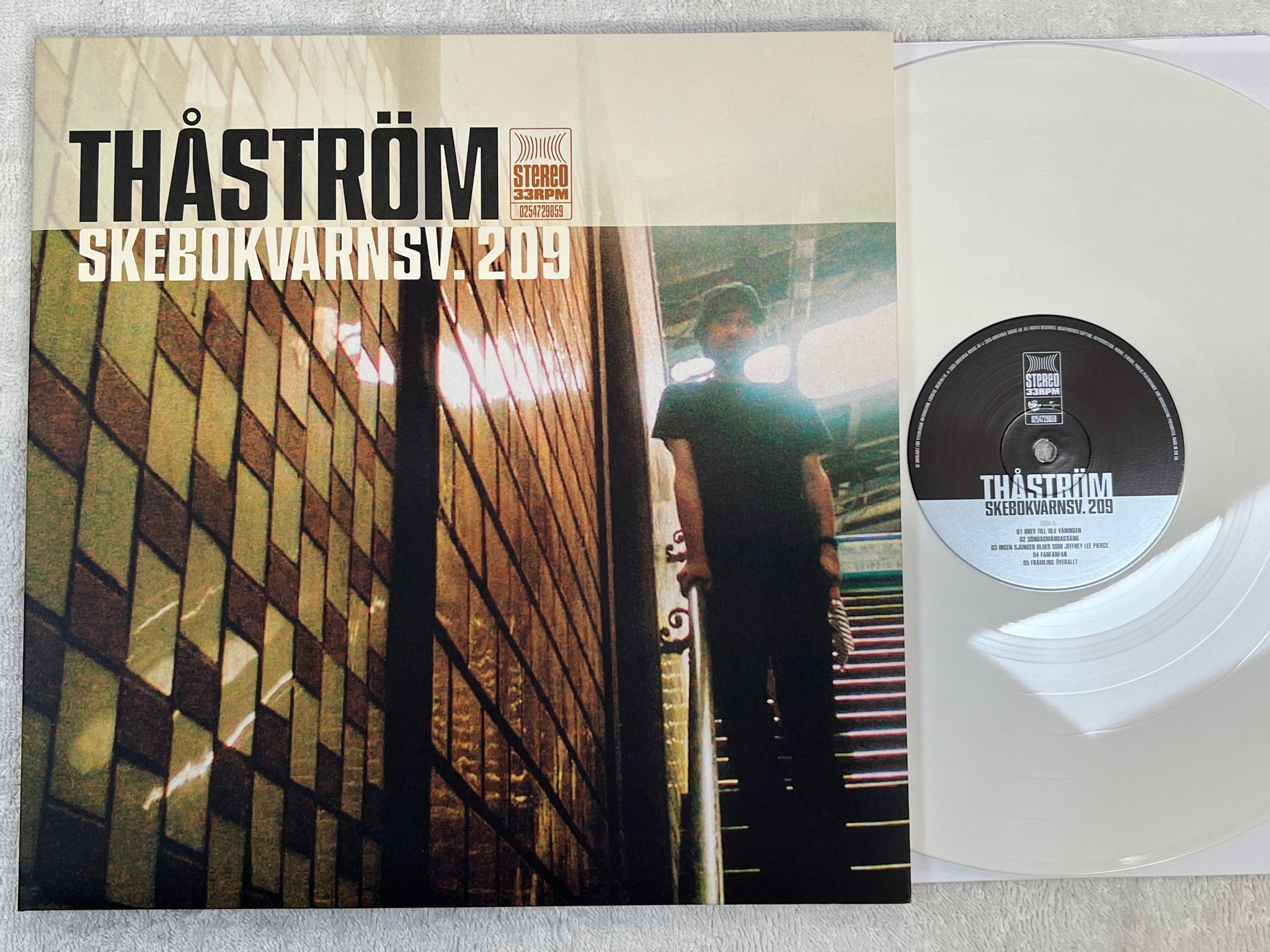 Omslagsbild för skivan THÅSTRÖM Skebokvarnsv. 209 LP 2015 UNIVERSAL 0254729859 *** RARE WHITE VINYL ***