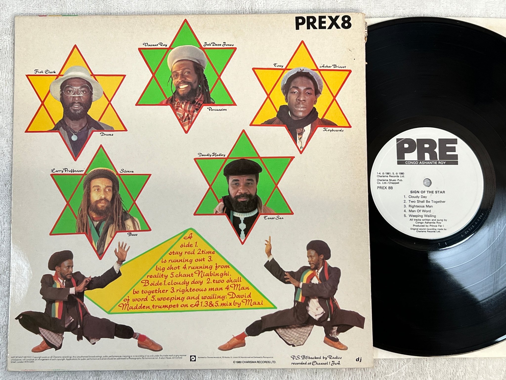 Omslagsbild för skivan CONGO ASHANTIE ROY sign of the star LP -81 UK PRE PREX 8