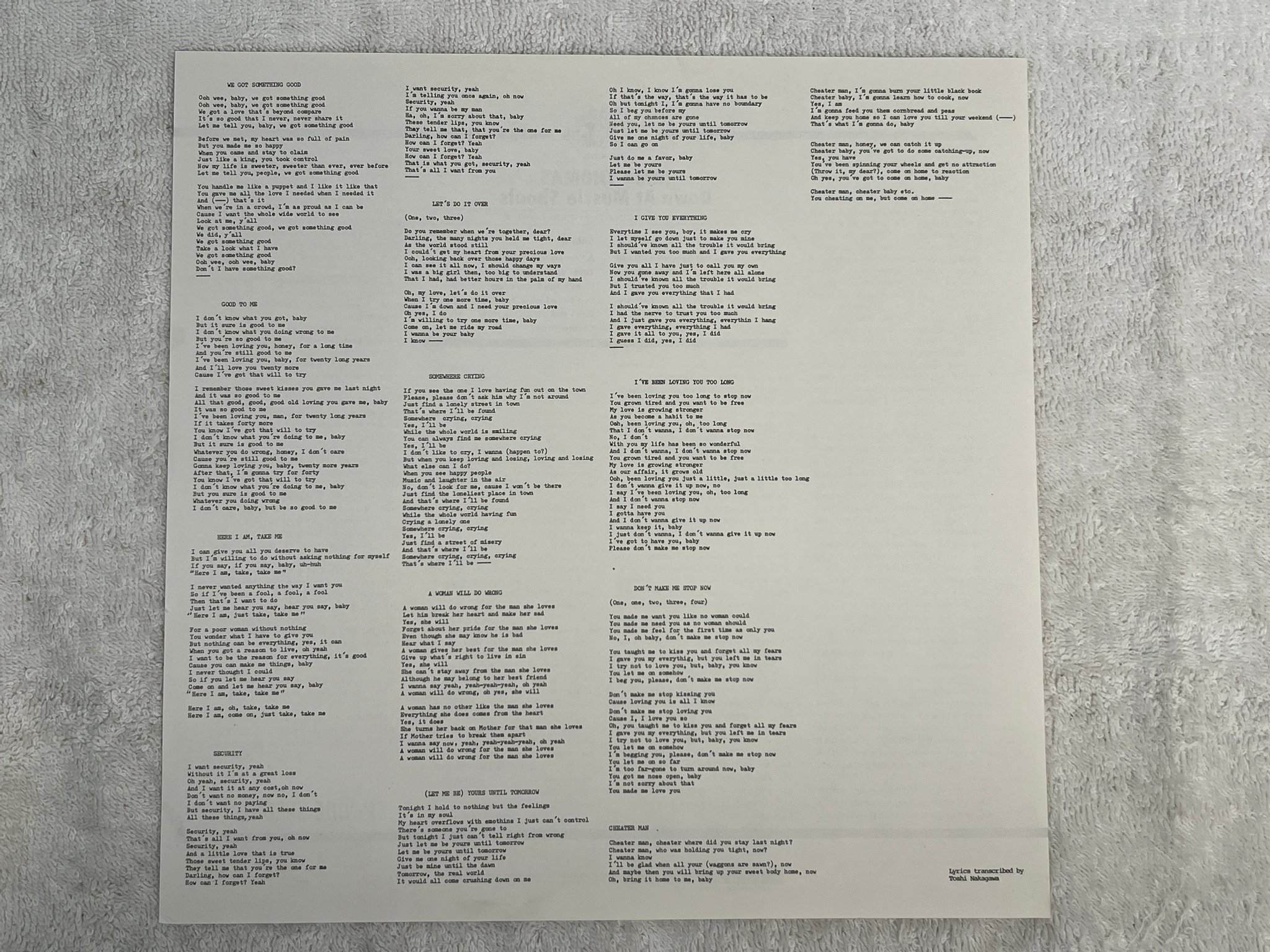 Omslagsbild för skivan IRMA THOMAS down at the muscle shoals LP Japan P-VINE PLP 6013