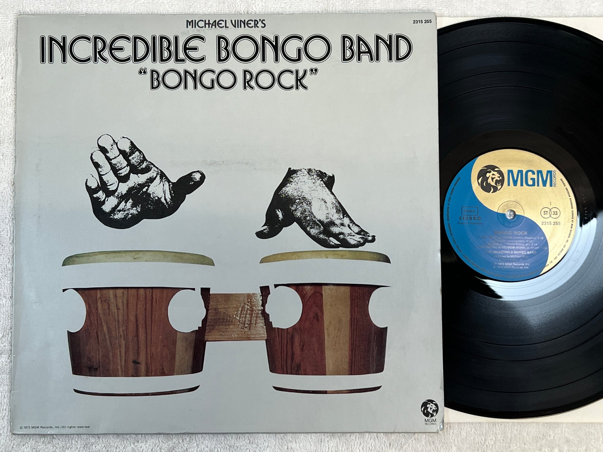 Omslagsbild för skivan THE INCREDIBLE BONGO BAND bongo rock LP -73 Ger *** breakbeat master piece ***