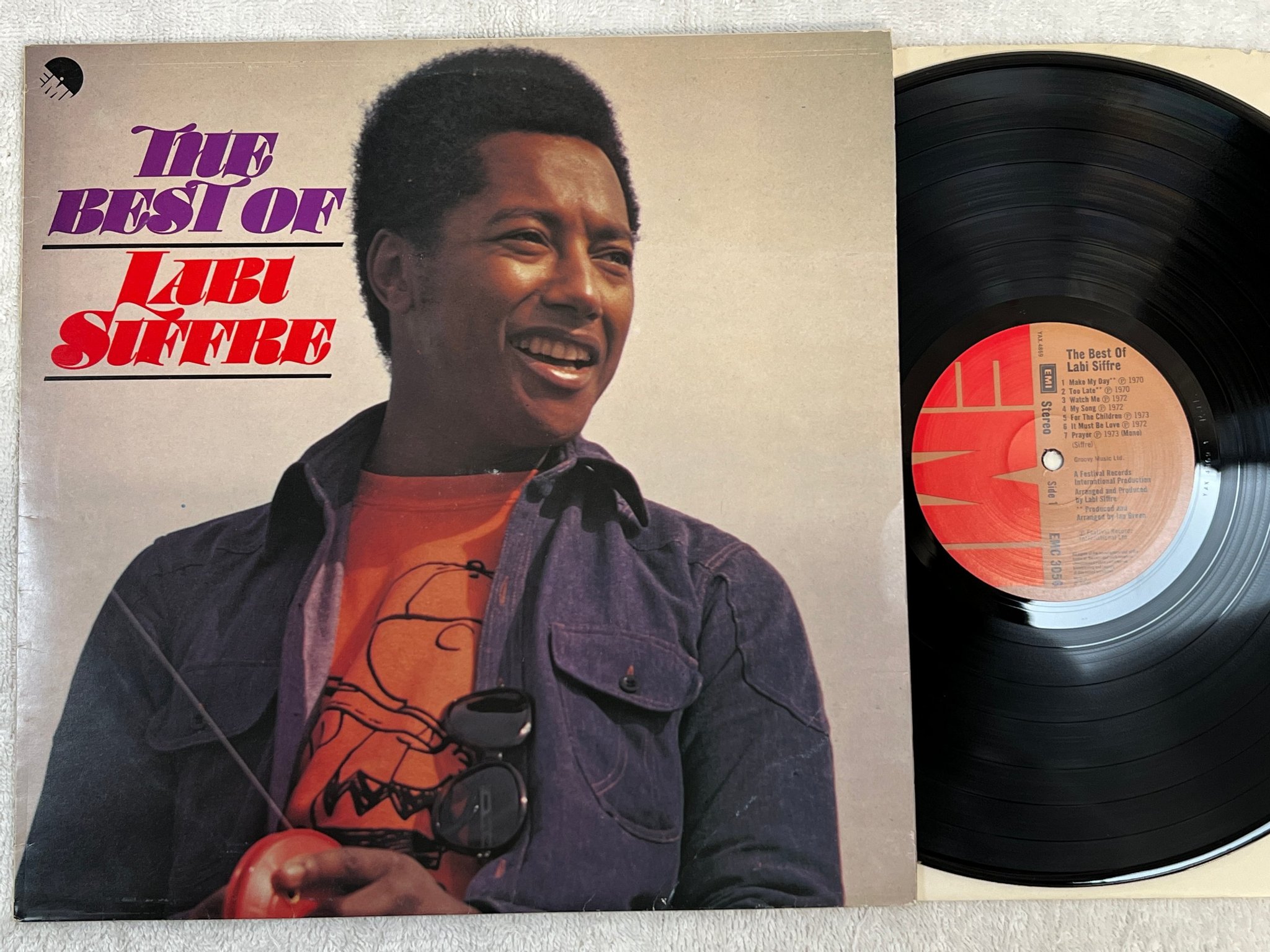 Omslagsbild för skivan LABI SIFFRE the best of LP -74 UK EMI EMC 3056