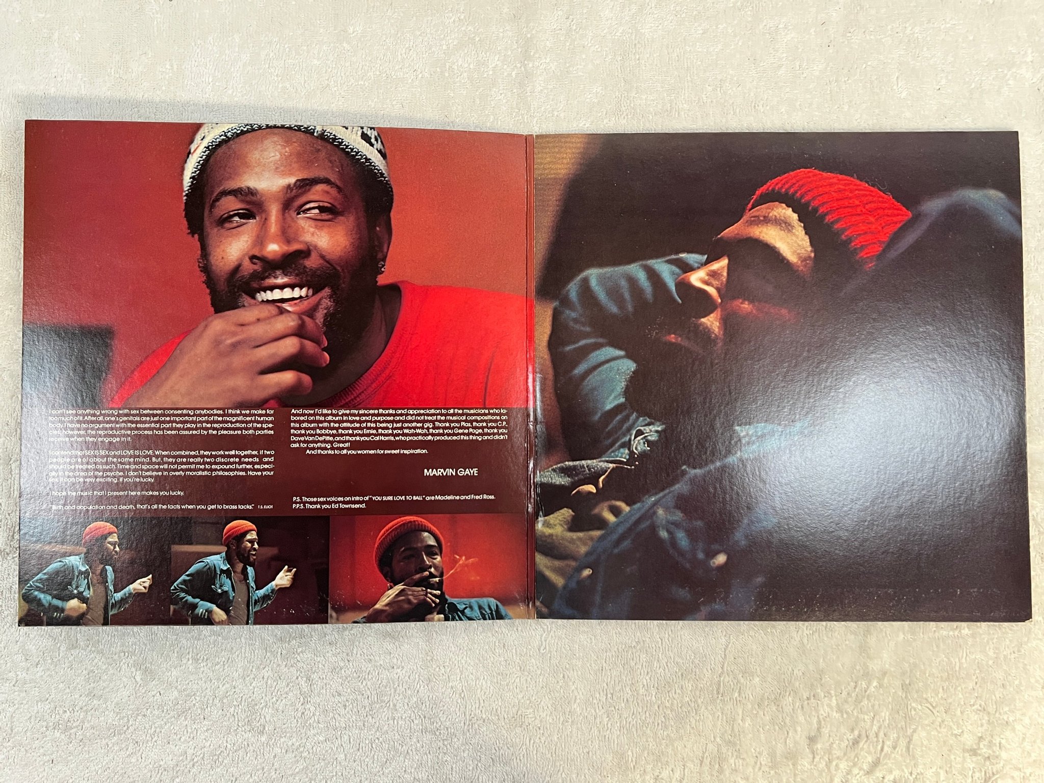 Omslagsbild för skivan MARVIN GAYE let's get it on LP -73 US TAMLA T 329V1 ** CLASSIC SOUL ANTHEM**