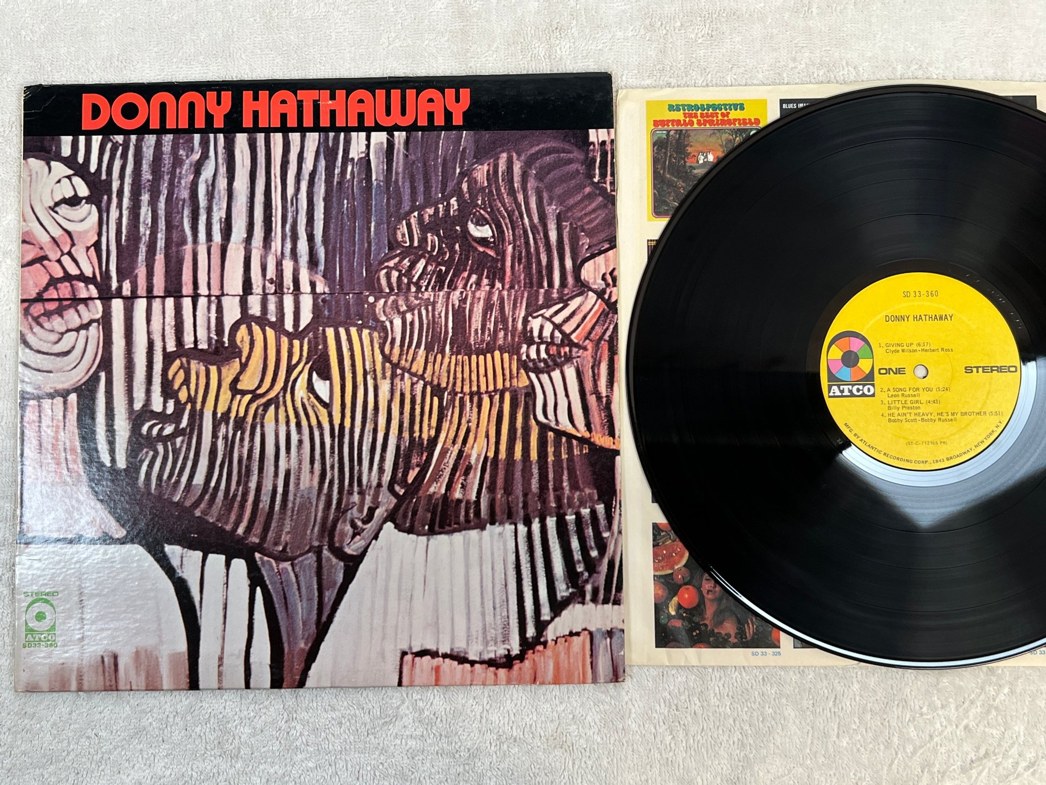 Omslagsbild för skivan DONNY HATHAWAY s/t LP -71 US ATCO SD 33-360