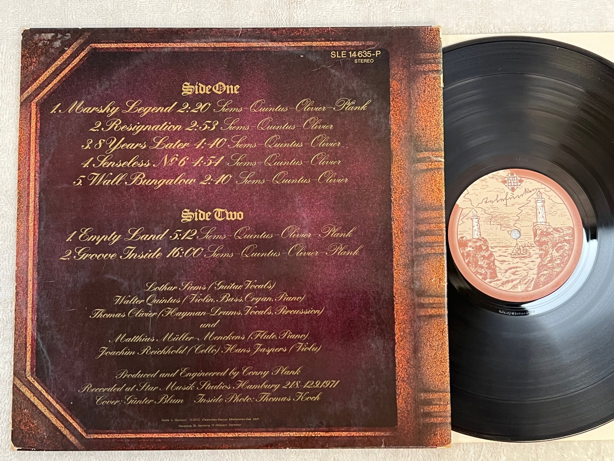 Omslagsbild för skivan LEGEND parzival LP -71 Ger TELEFUNKEN SLE 14 635-P