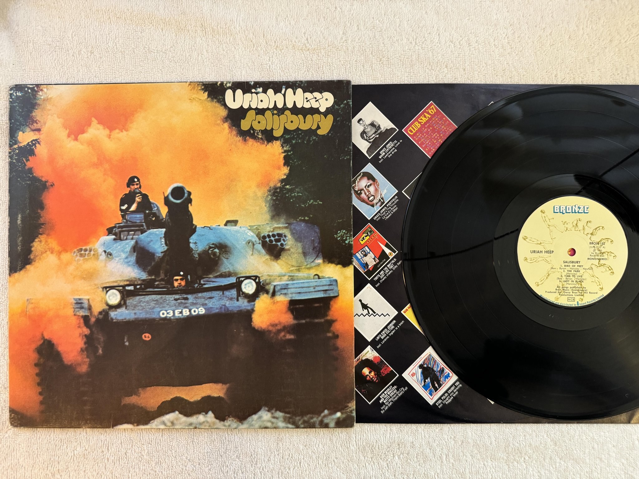 Omslagsbild för skivan URIAH HEEP salisbury LP re ncb BRONZE BROM 152