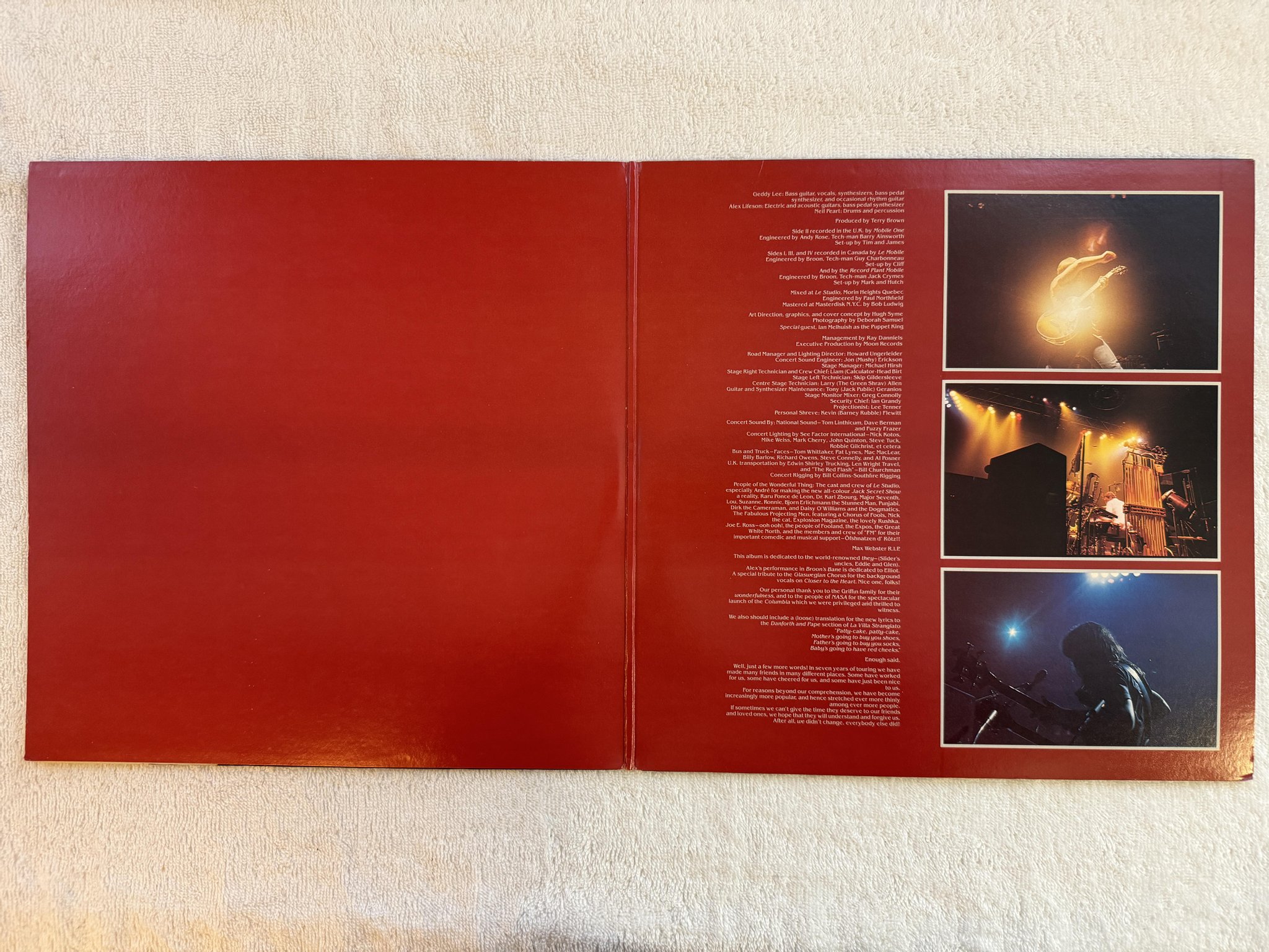 Omslagsbild för skivan RUSH exit stage left 2xLP -81 US MERCURY SRM-2-7001