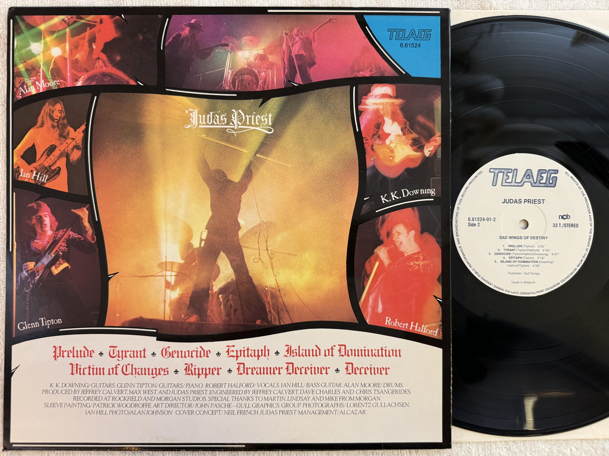 Omslagsbild för skivan JUDAS PRIEST sas wings of destiny LP ncb TELAEG 661524-01-2