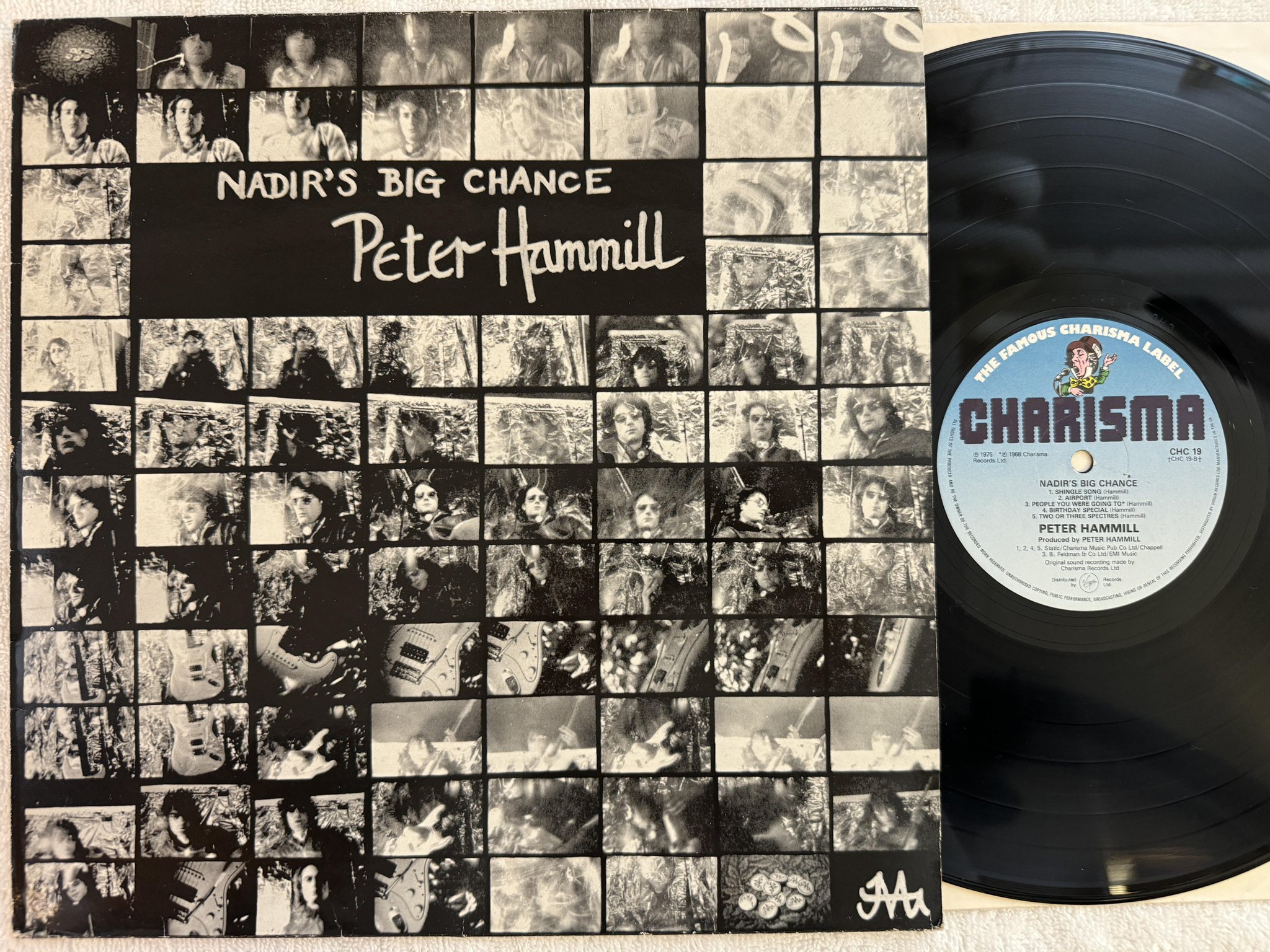 Omslagsbild för skivan PETER HAMMILL Nadir's big chance LP re UK CHARISMA CHC 19