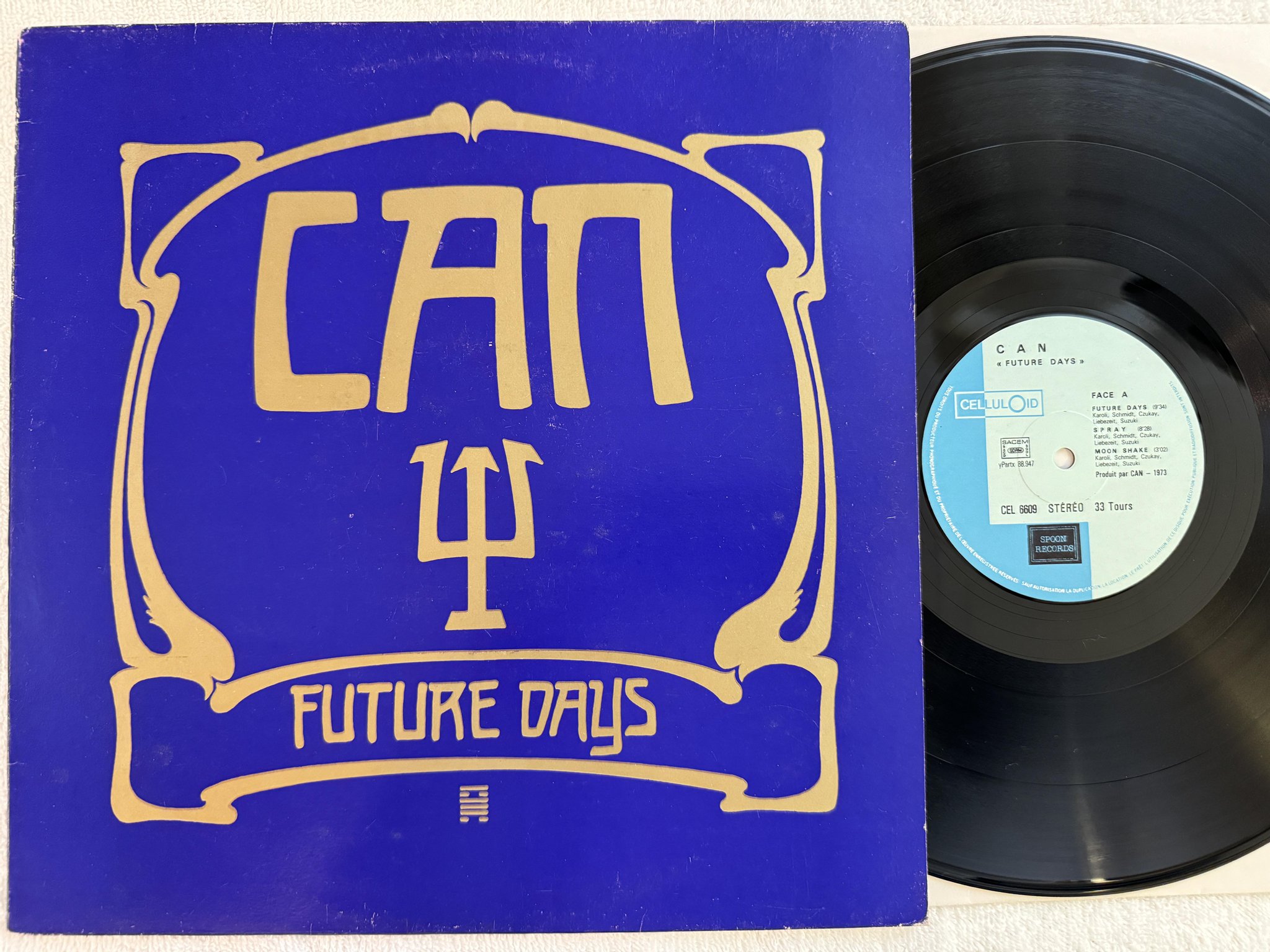 Omslagsbild för skivan CAN future days LP -73/81 Fra CELLULOID CEL 6609 *** KRAUTROCK ***