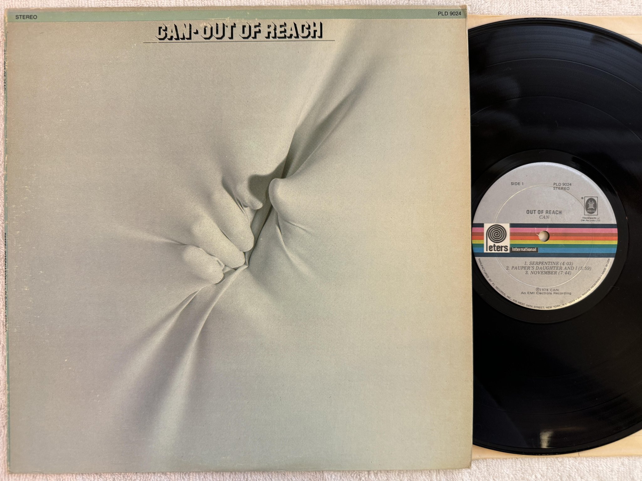 Omslagsbild för skivan CAN Out Of Reach LP -78 US PETERS PLD 9024 *** Rare kraut ***