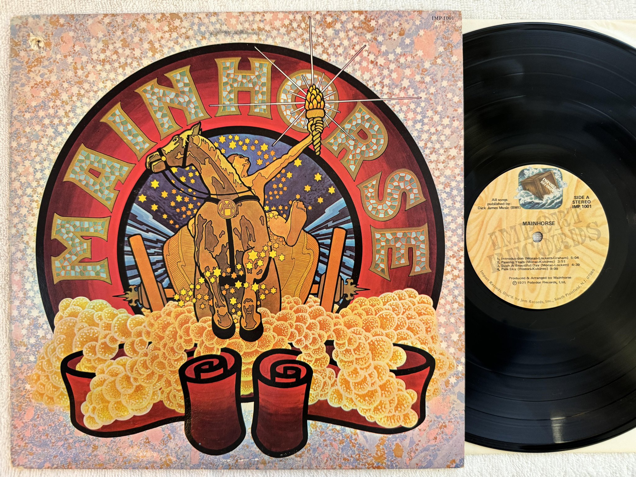 Omslagsbild för skivan MAINHORSE s/t LP -76 US IMPORT IMP 1001