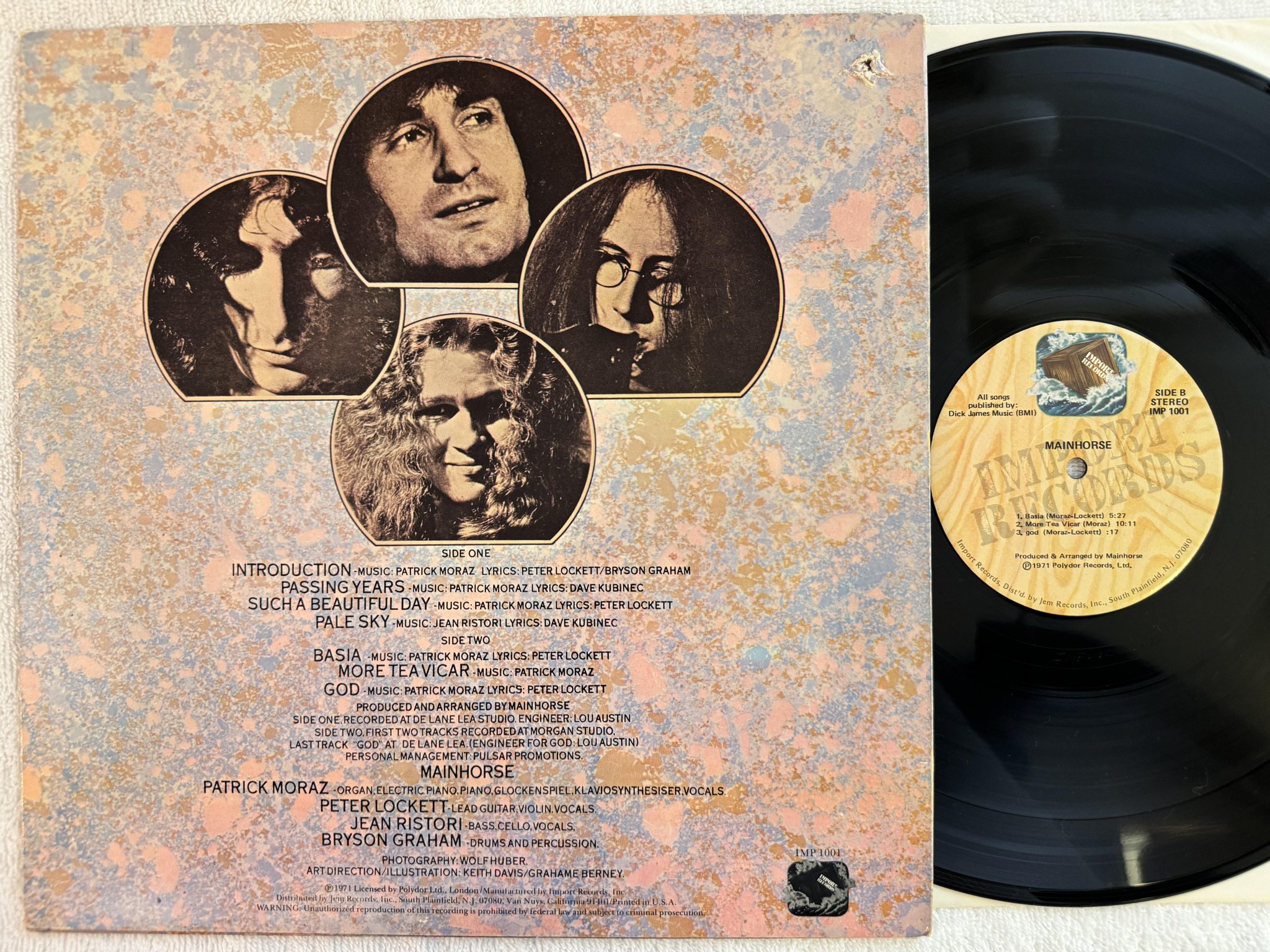 Omslagsbild för skivan MAINHORSE s/t LP -76 US IMPORT IMP 1001